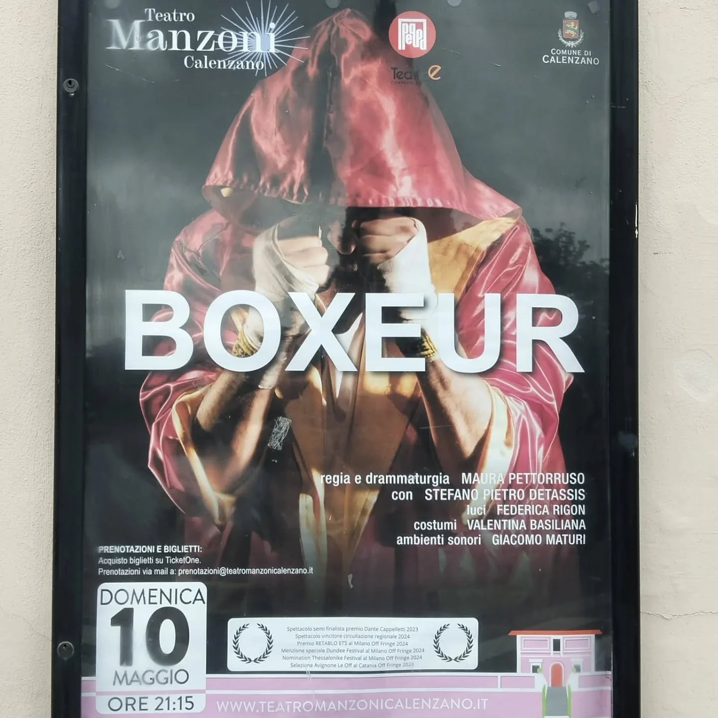 ✨Ieri Pequod Compagnia in trasferta a Calenzano con Boxeur! Grazie @teatromanzonicalenzano per l' accoglienza e il calore che ci avete riservato, a bientot! ✨