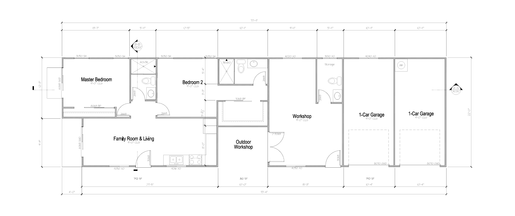 Image of one of our ADU blueprints designed in-house