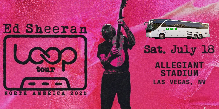 ED SHEERAN SHUTTLE BUSES 7/18/2026