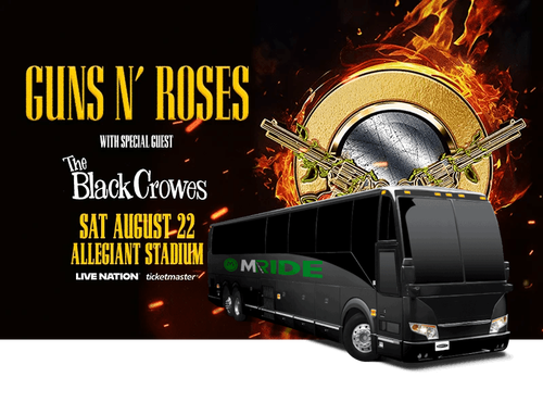 Guns N’ Roses Shuttle Tickets: Round Trip to Allegiant Stadium