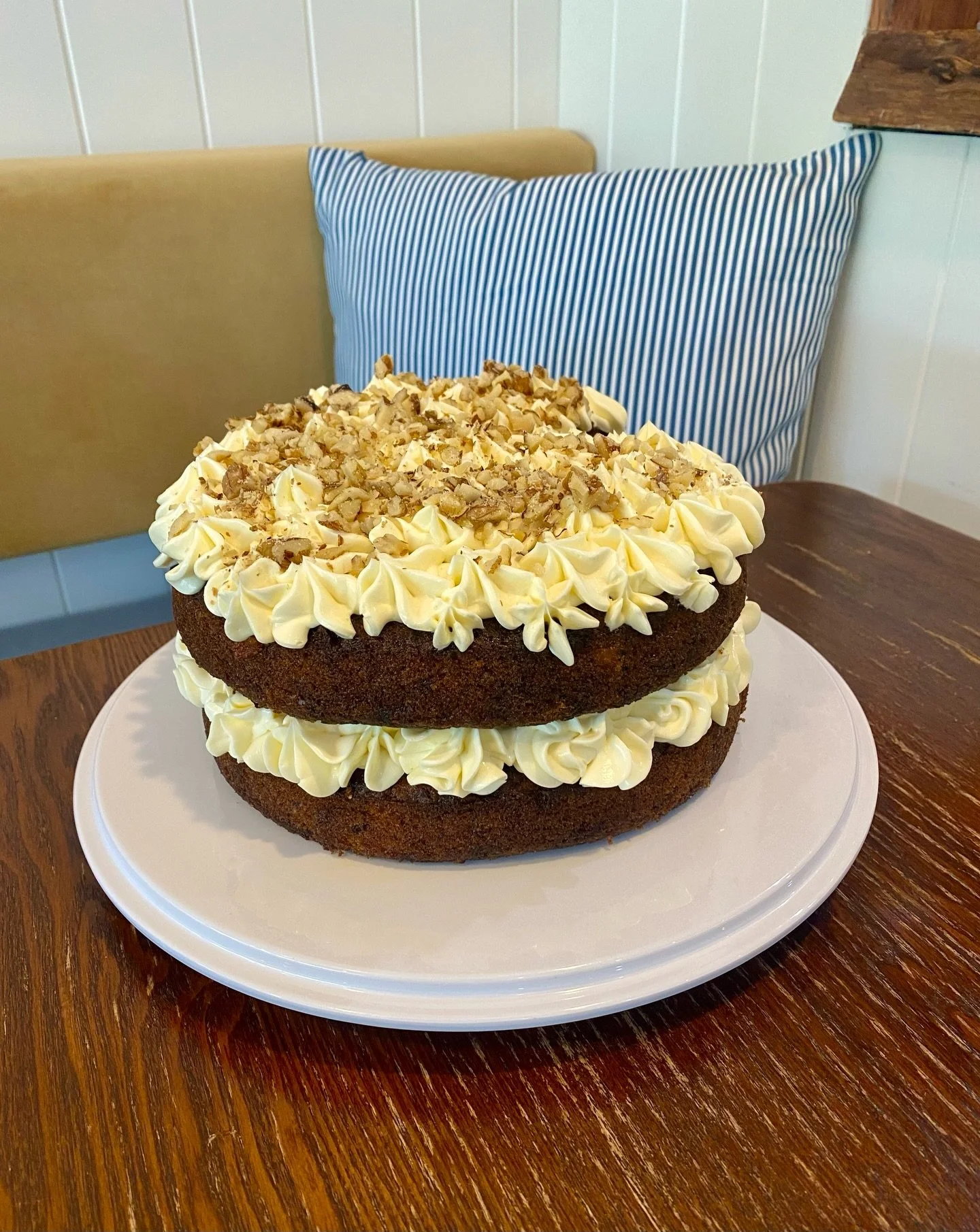 We've made our famous carrot cake gluten free and you'd never even notice