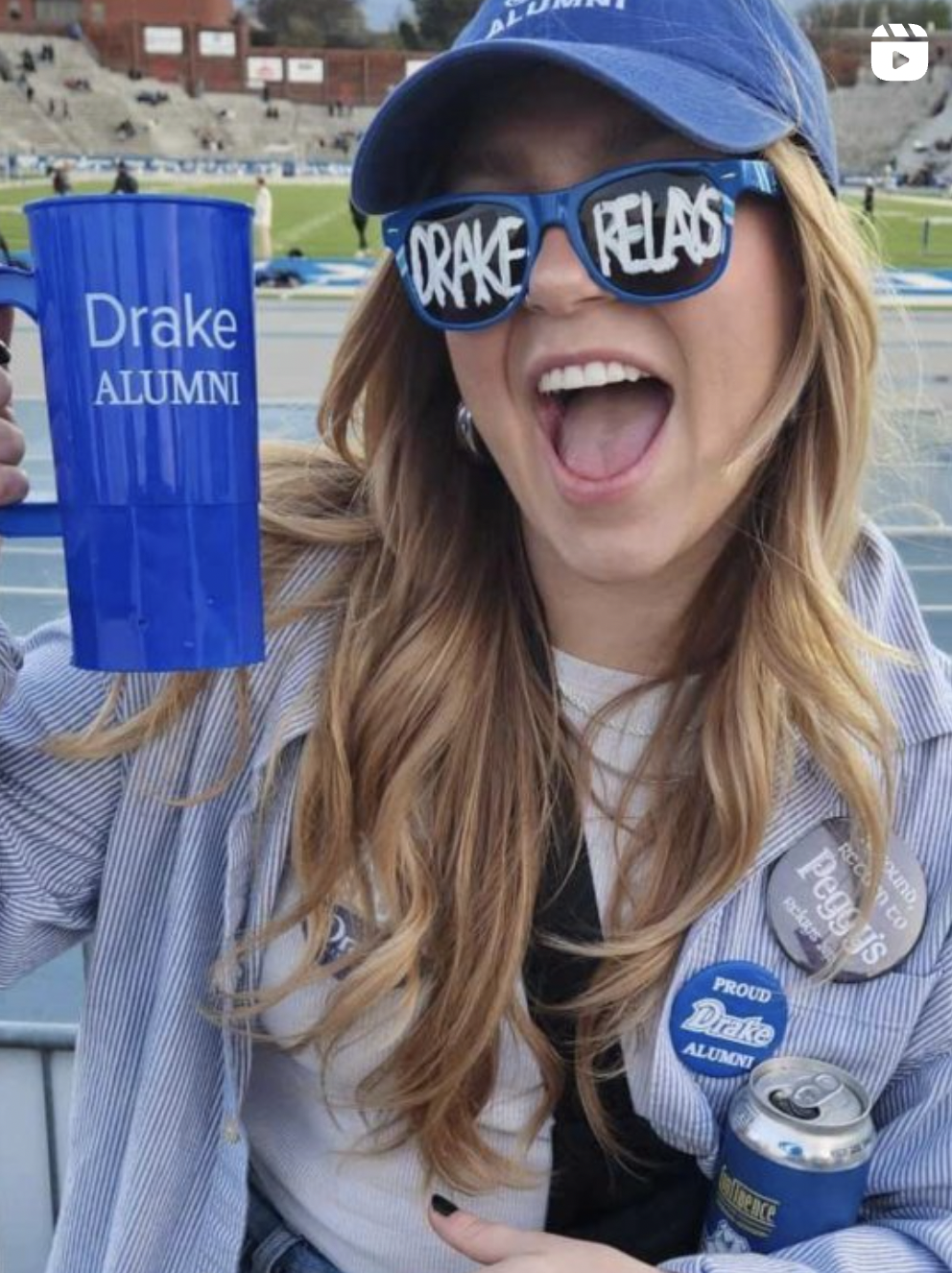 Here's to the Relays memories we'll never forget. 💙😎 #DrakeRelays #drakealumni #Drakeuniversity