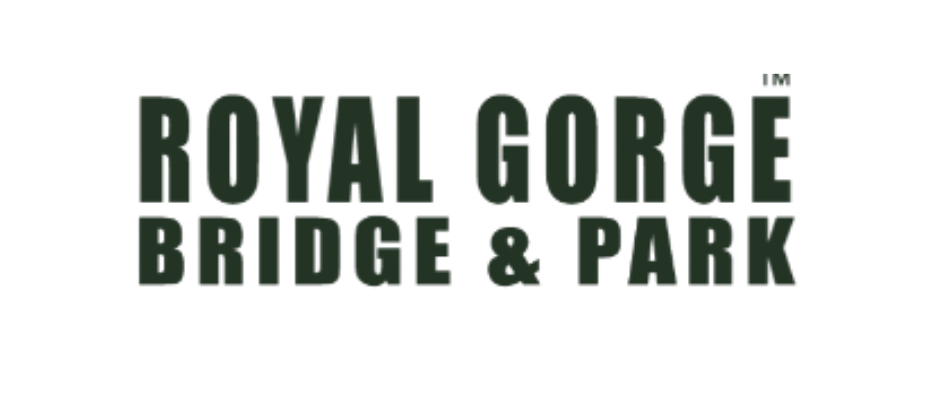 Logo for Royal Gorge Bridge & Park in dark green text.