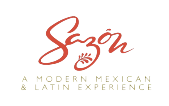 Logo with the word 'Son' in red script, with a small wheat icon, and the tagline 'A modern Mexican & Latin experience' in gold text.