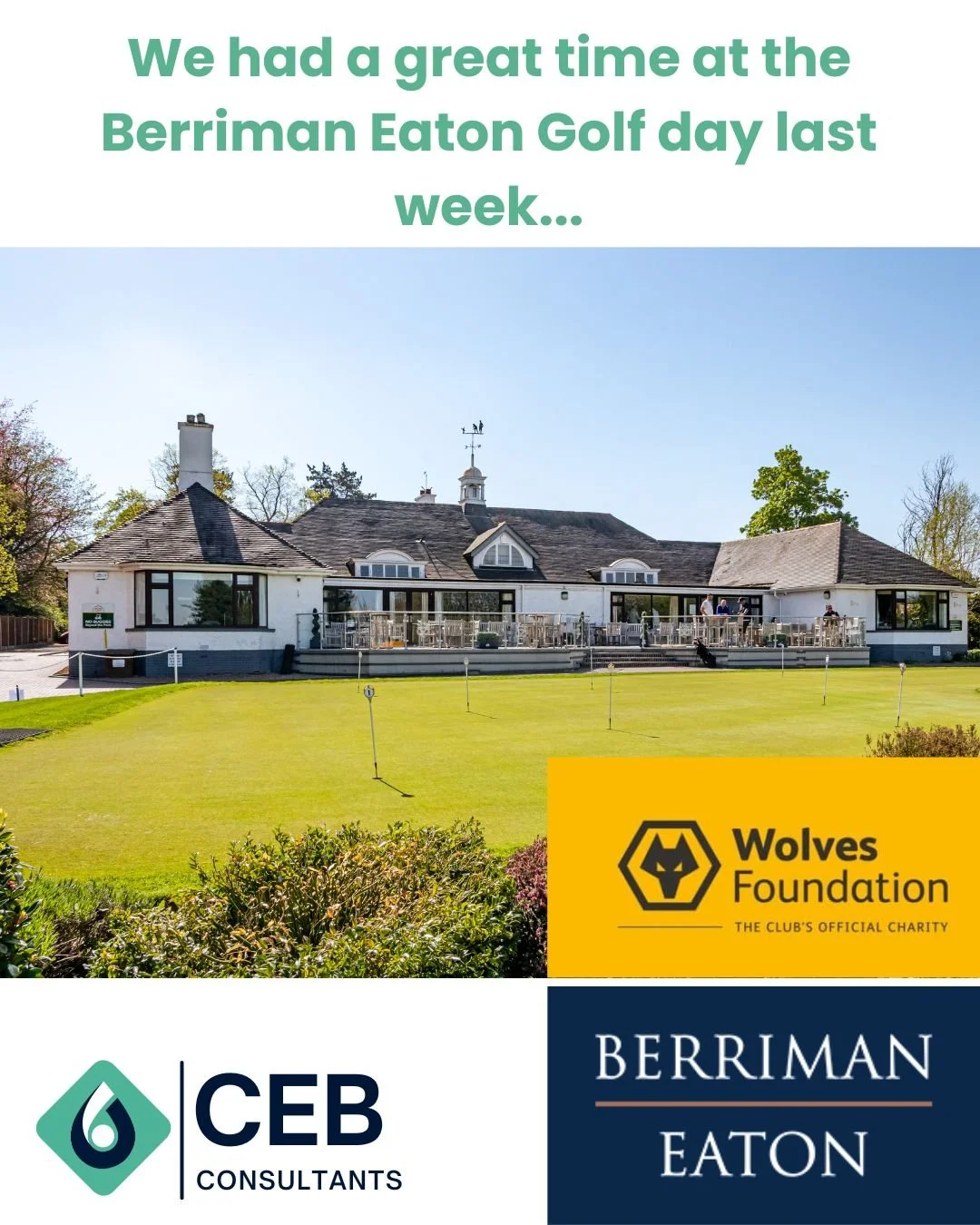 It was lovely to take part in the Berriman Eaton Golf Day to raise funds for the Wolves Foundation!

@berrimaneatonestateagents 
@wwfcfoundation 

#BerrimanEaton #GolfDay #WolvesFoundation #CharityEvent #Community #CEBConsultants