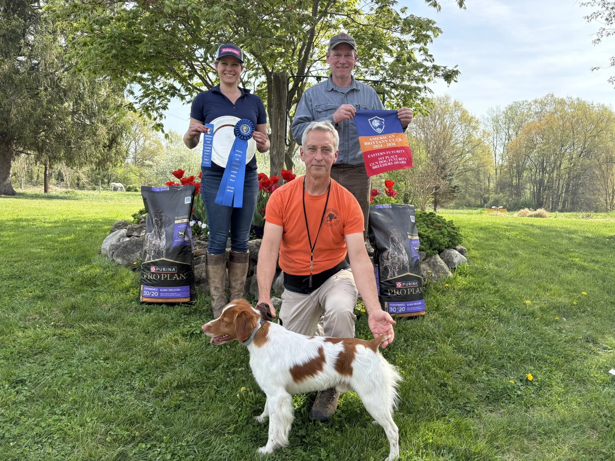 Leo first place with judges as 2026 futurity gun dog.JPEG