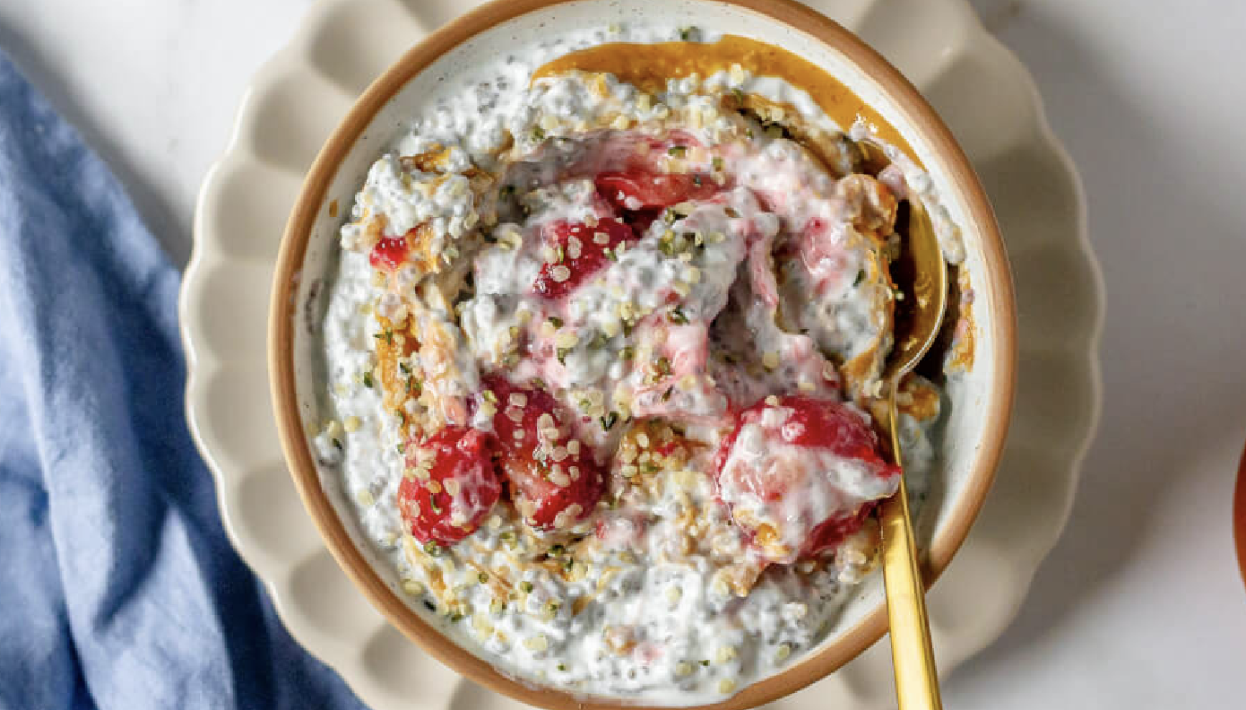 Strawberry Yogurt Chia Pudding