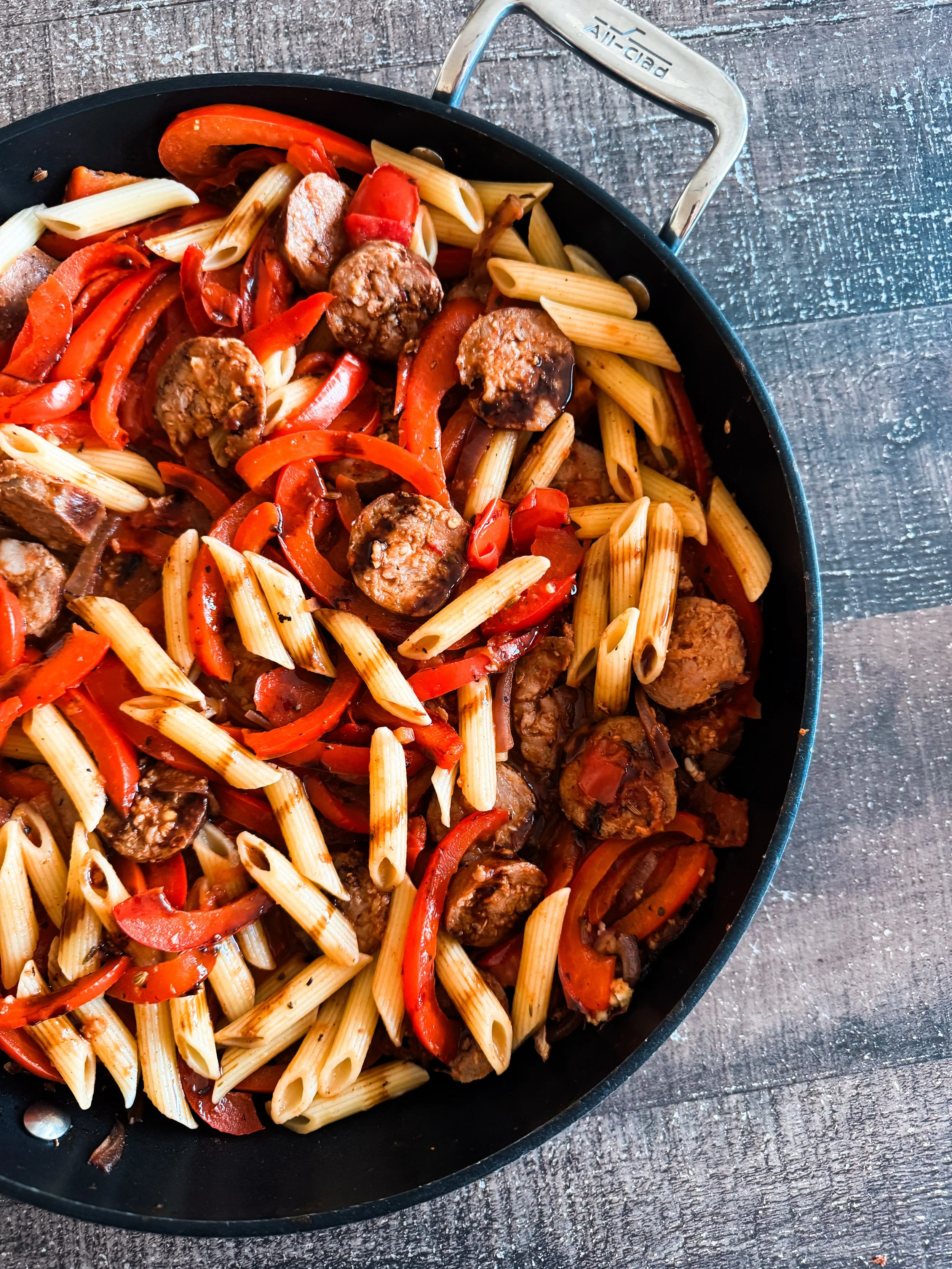 Italian Sausage Penne Skillet