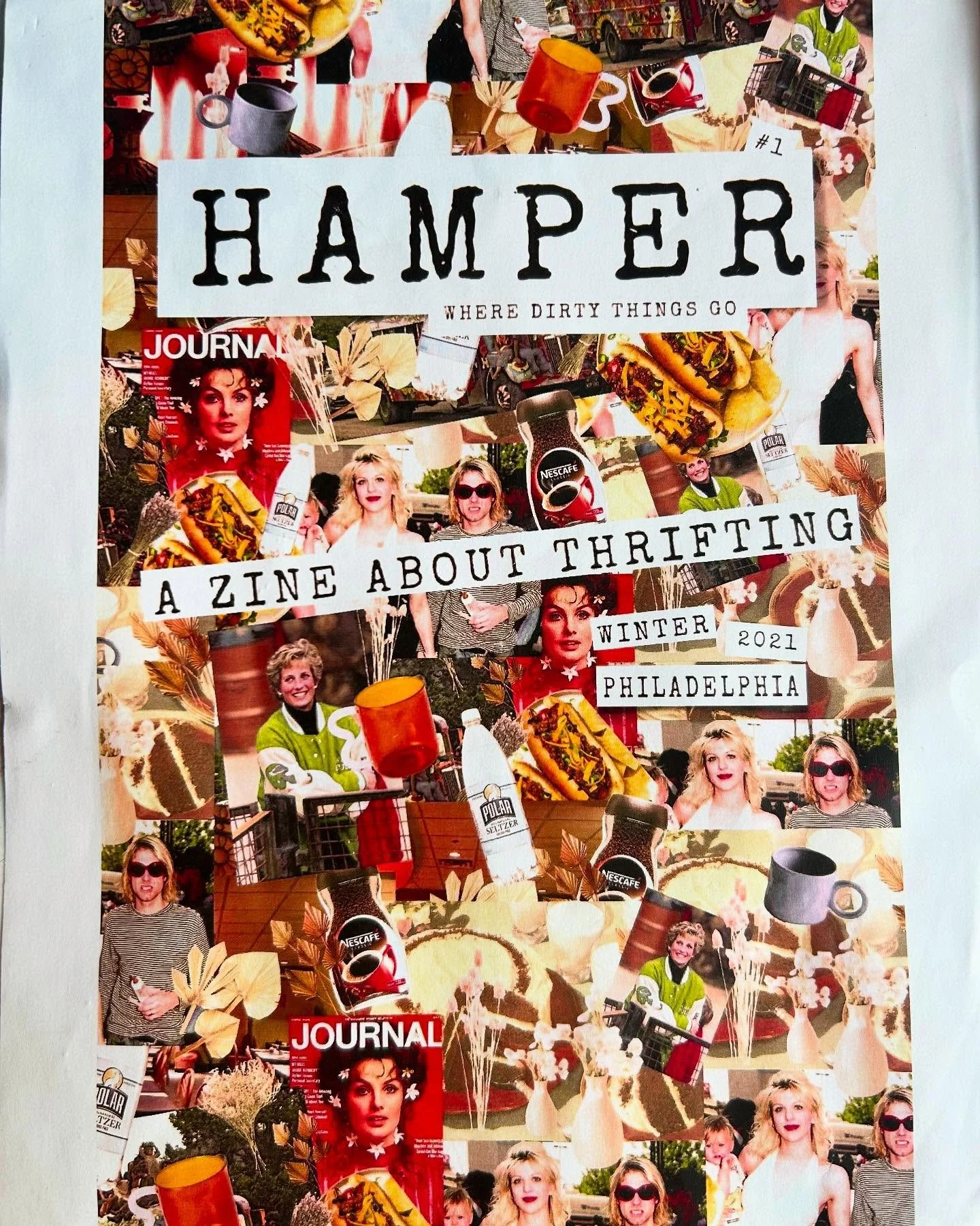 I don&rsquo;t have any record of the first issue of Hamper. It was made in Los Angeles in 2013 on printer paper in a dorm room. The cover had a bong I make with construction paper cutouts and was about the rich girls on my hall going to Coachella, a 