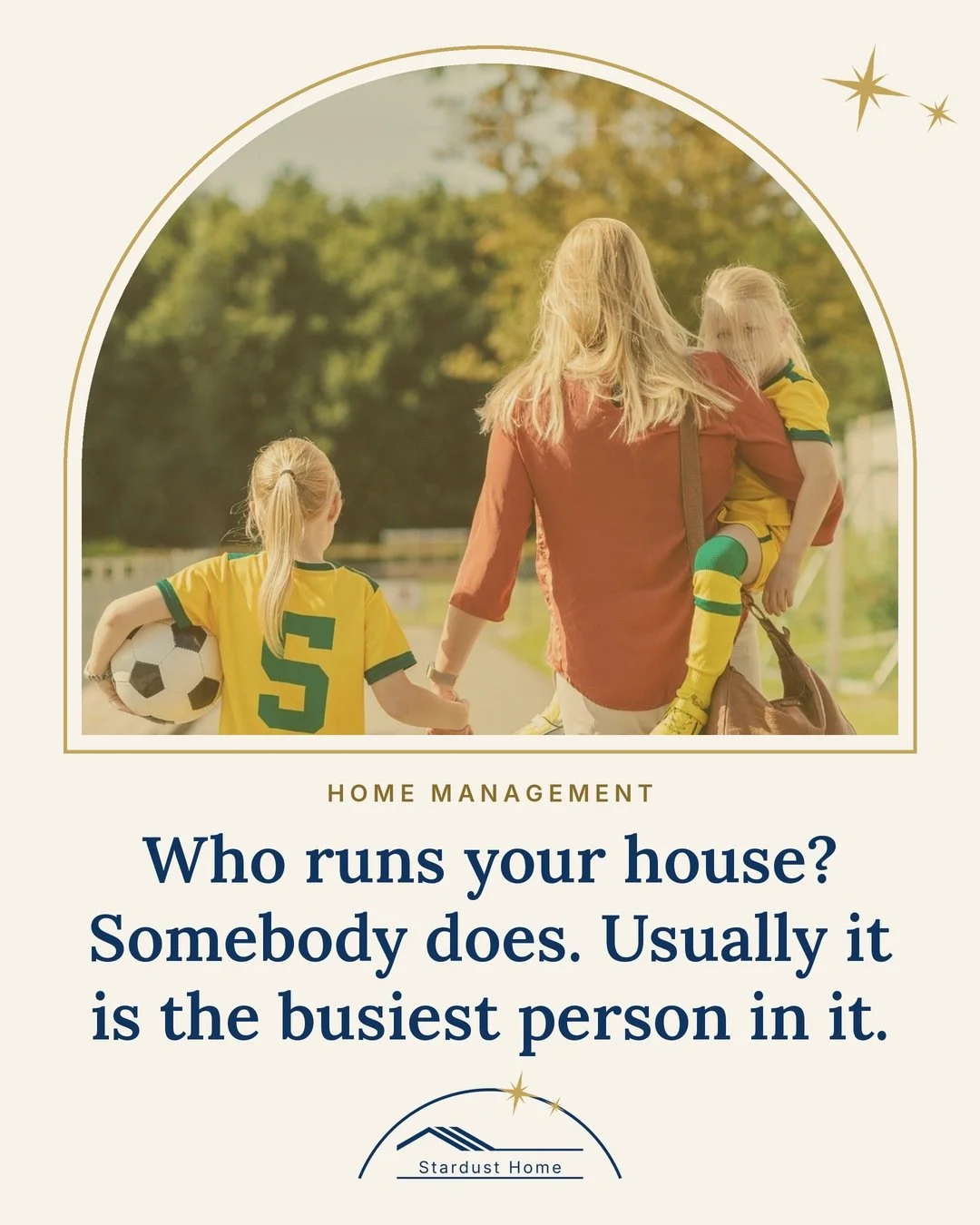 Busy mom with kids going to soccer games