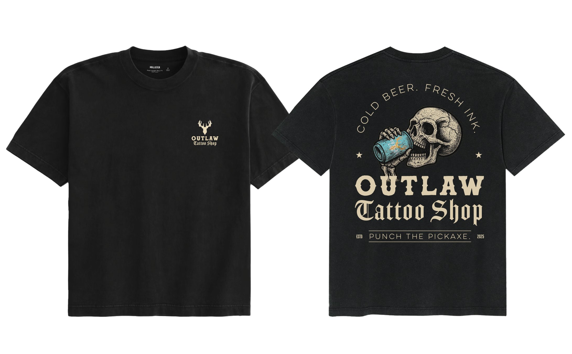 Outlaw Light Beer Tattoo Activation Shirt