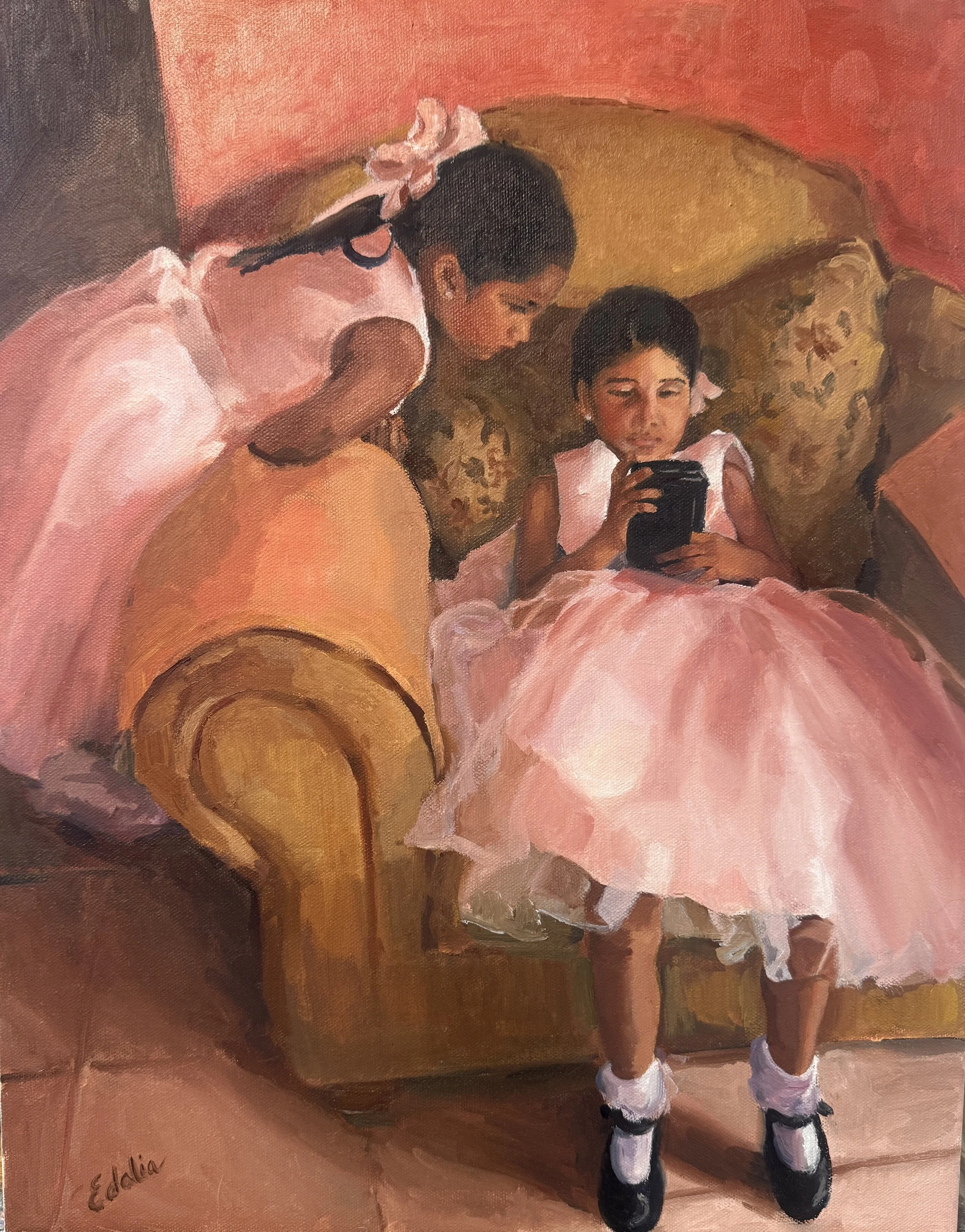 Mientras Seguia La Fiesta (While the Party Goes on) - 16 x20 Oil on Canvas, 2026