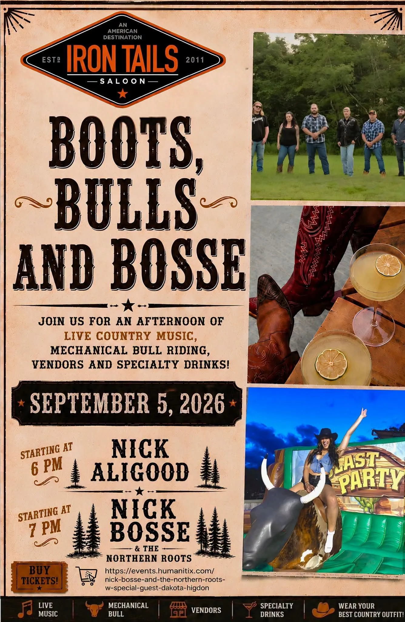 Nick Bosse &amp; The Northern Roots/Dakota Higdon