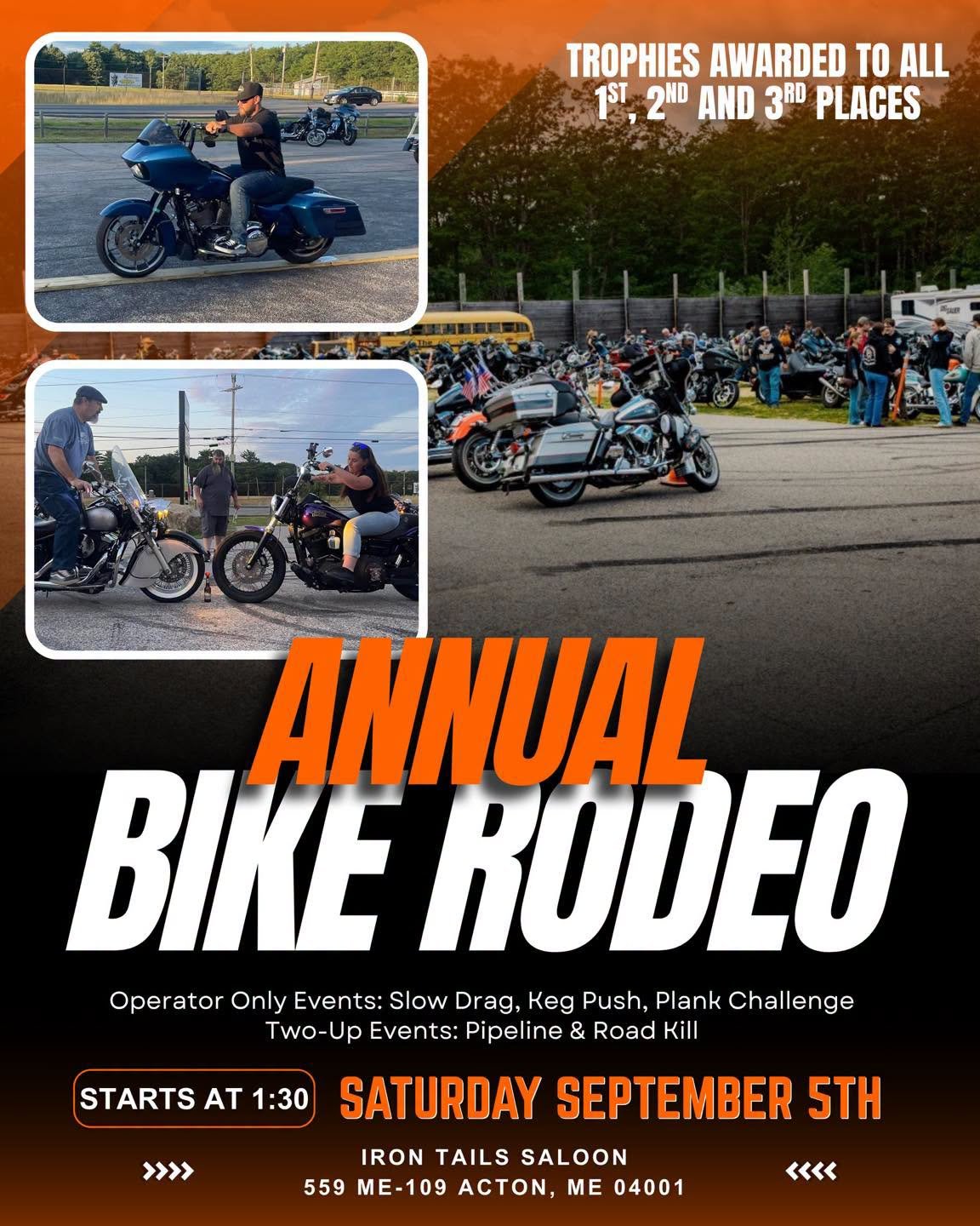 ANNUAL motorcycle rodeo &amp; mechanical bull @6pm