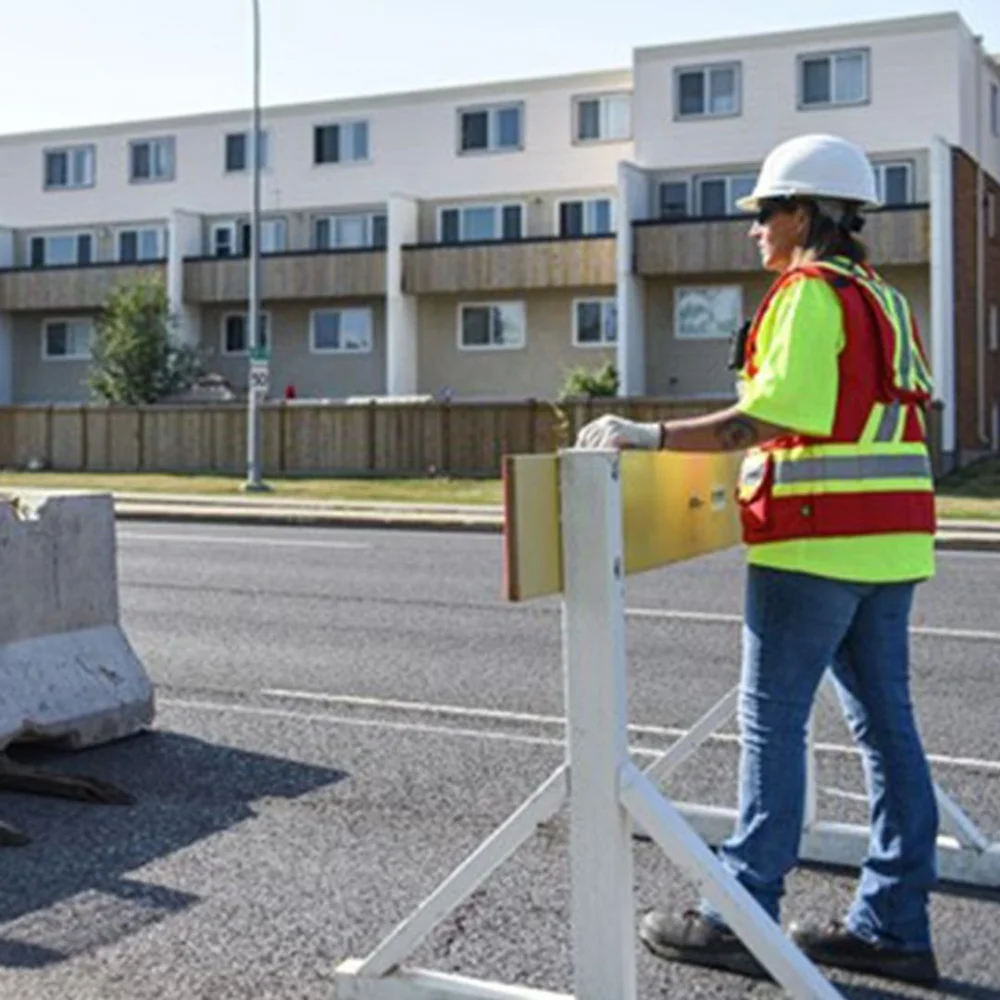 reVerb team members on an Edmonton infrastructure project