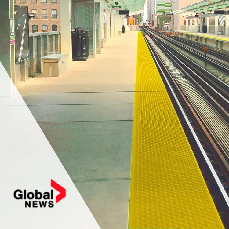 Valley Line LRT safety message