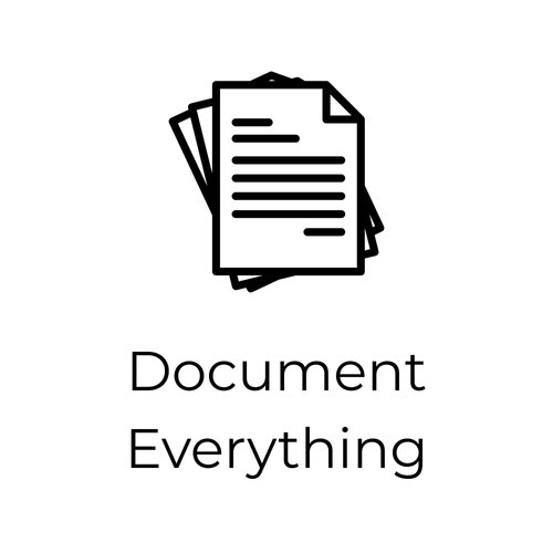 Document everything