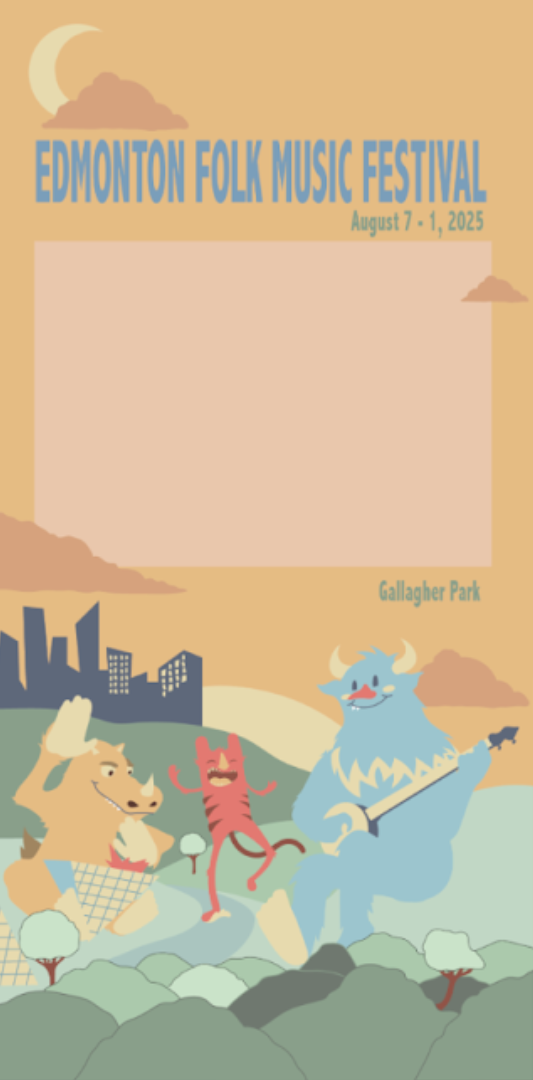 Edmonton Folk Fest 2025 Poster Design - Options