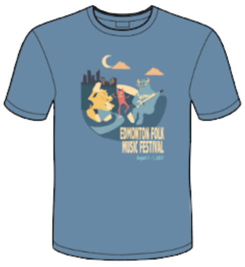 Edmonton Folk Fest 2025 Poster Design - T Shirt