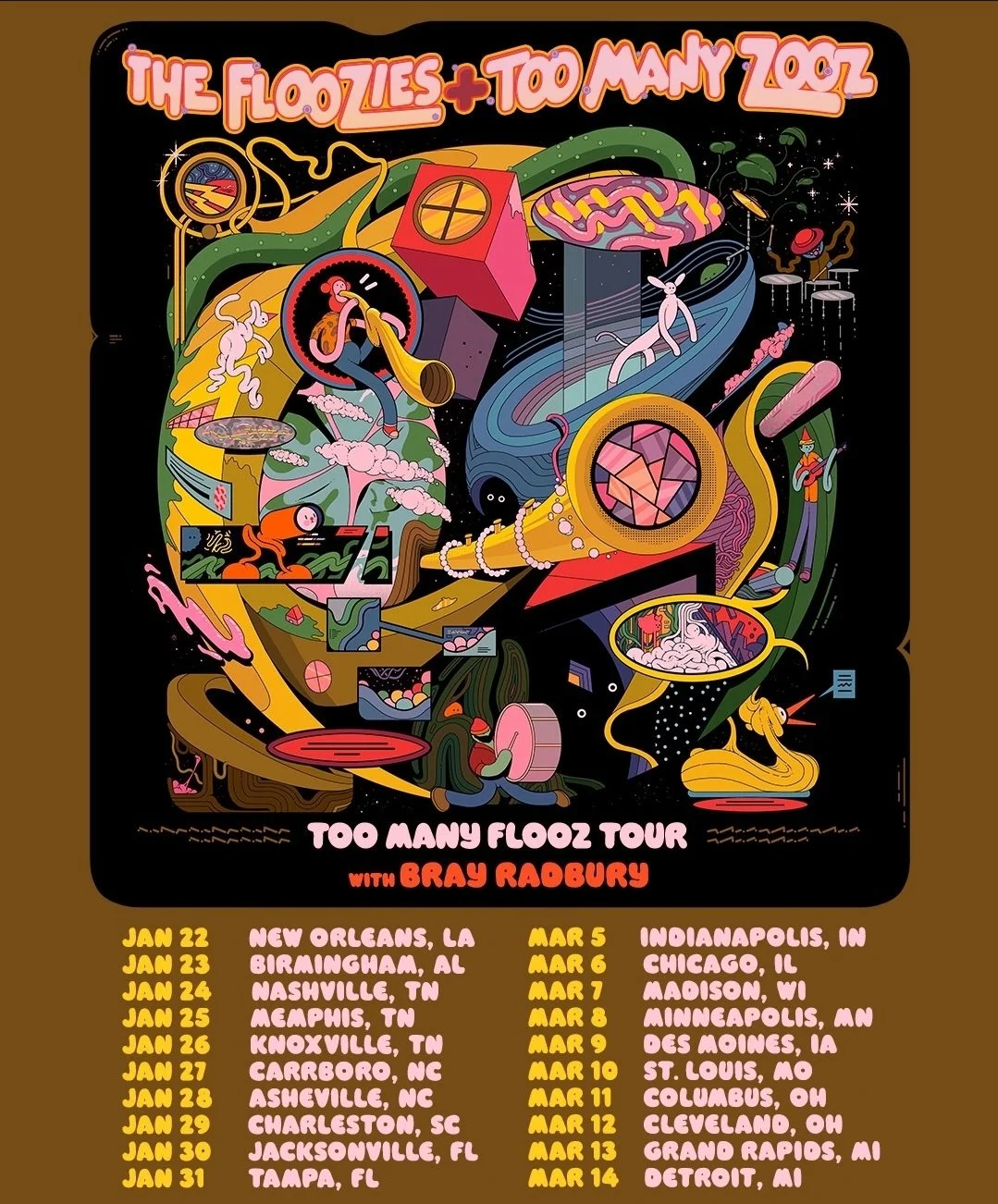 Floozies+Too Many Zoos