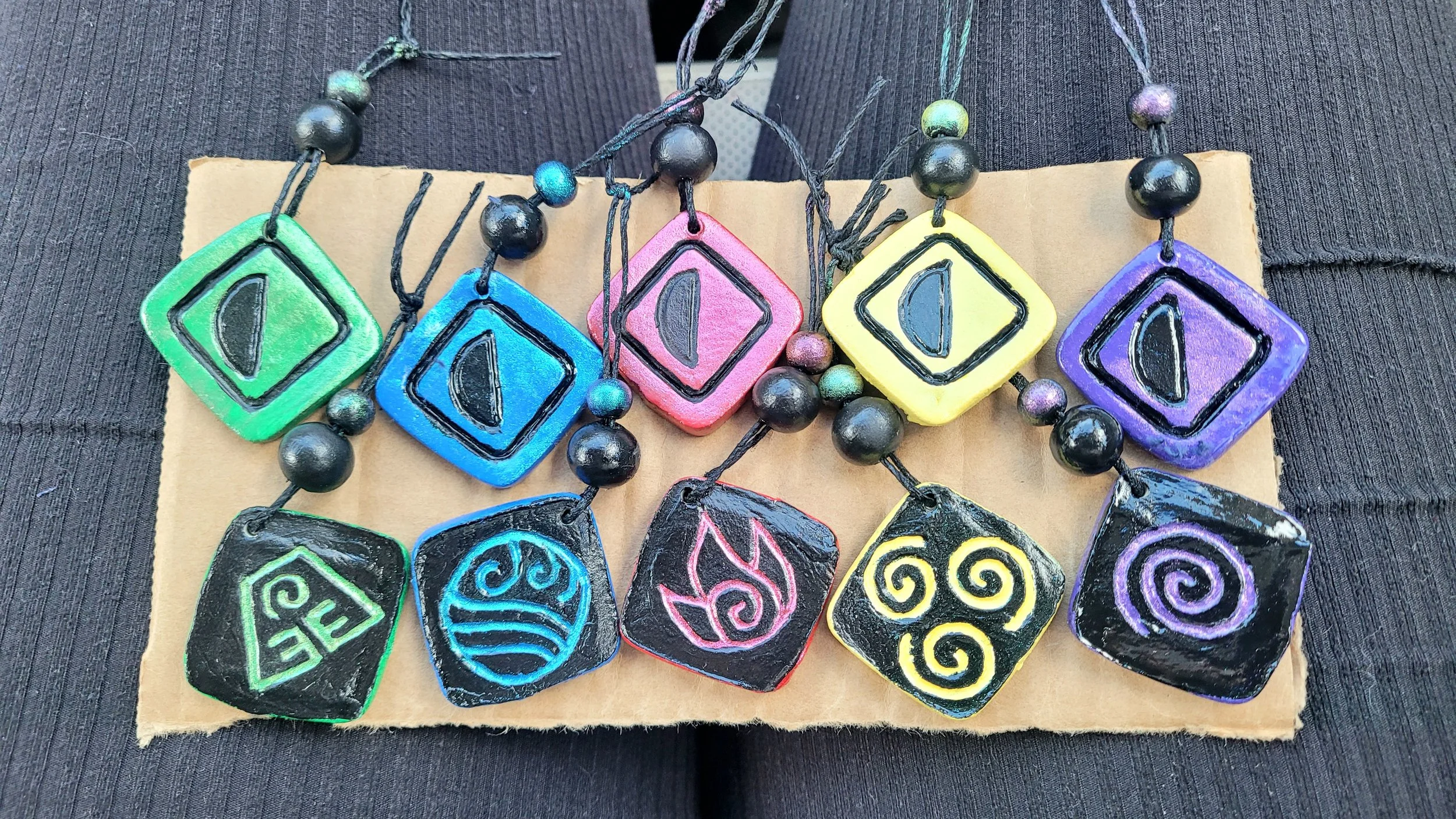 Papadosio/ATLA painted clay keychains