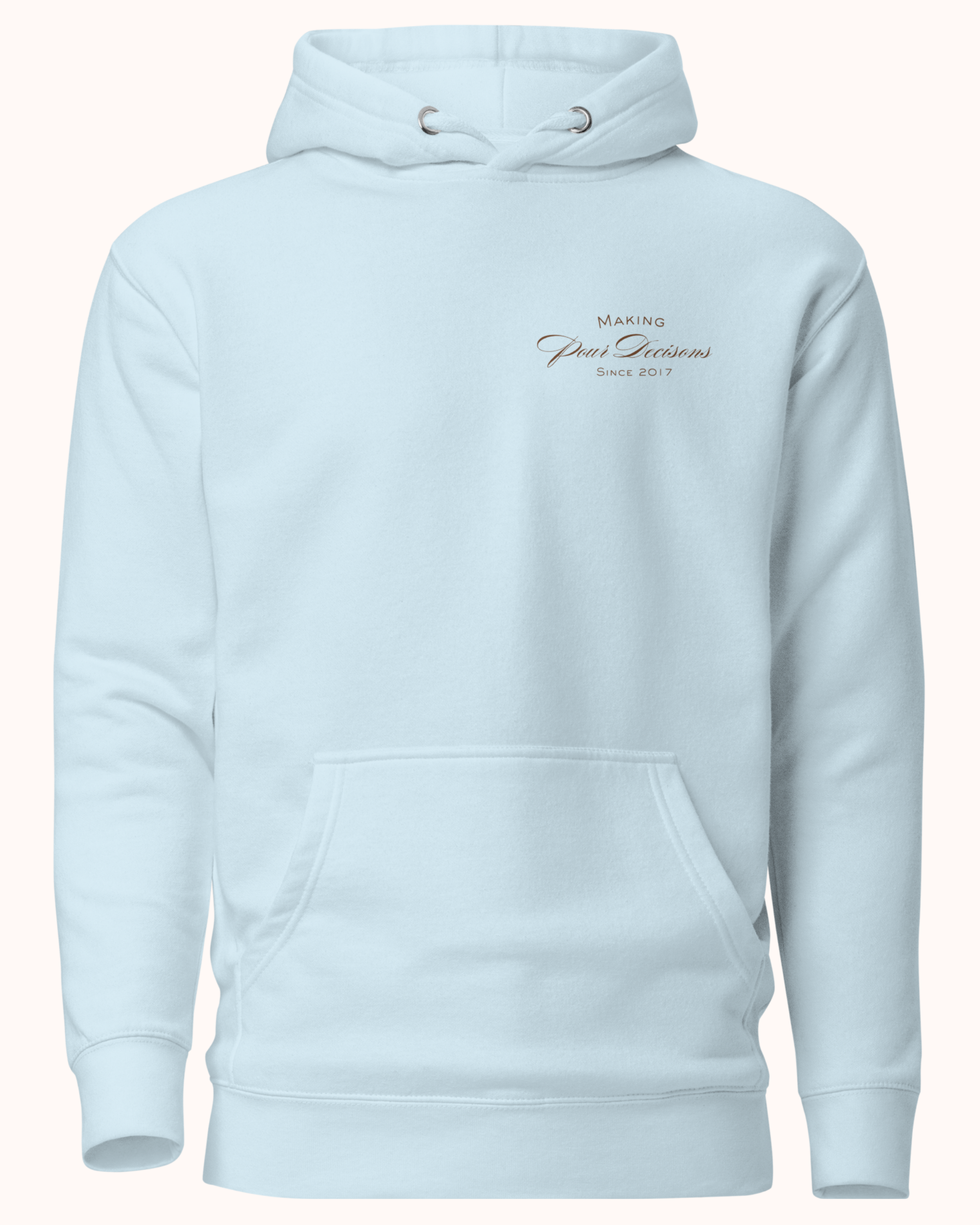 The Real Wine Snobs Snob Hoodie features women raising wine glasses beneath the brand crest. A fleece-lined hoodie designed for tastings, girls’ nights, and wine lovers with a little attitude.