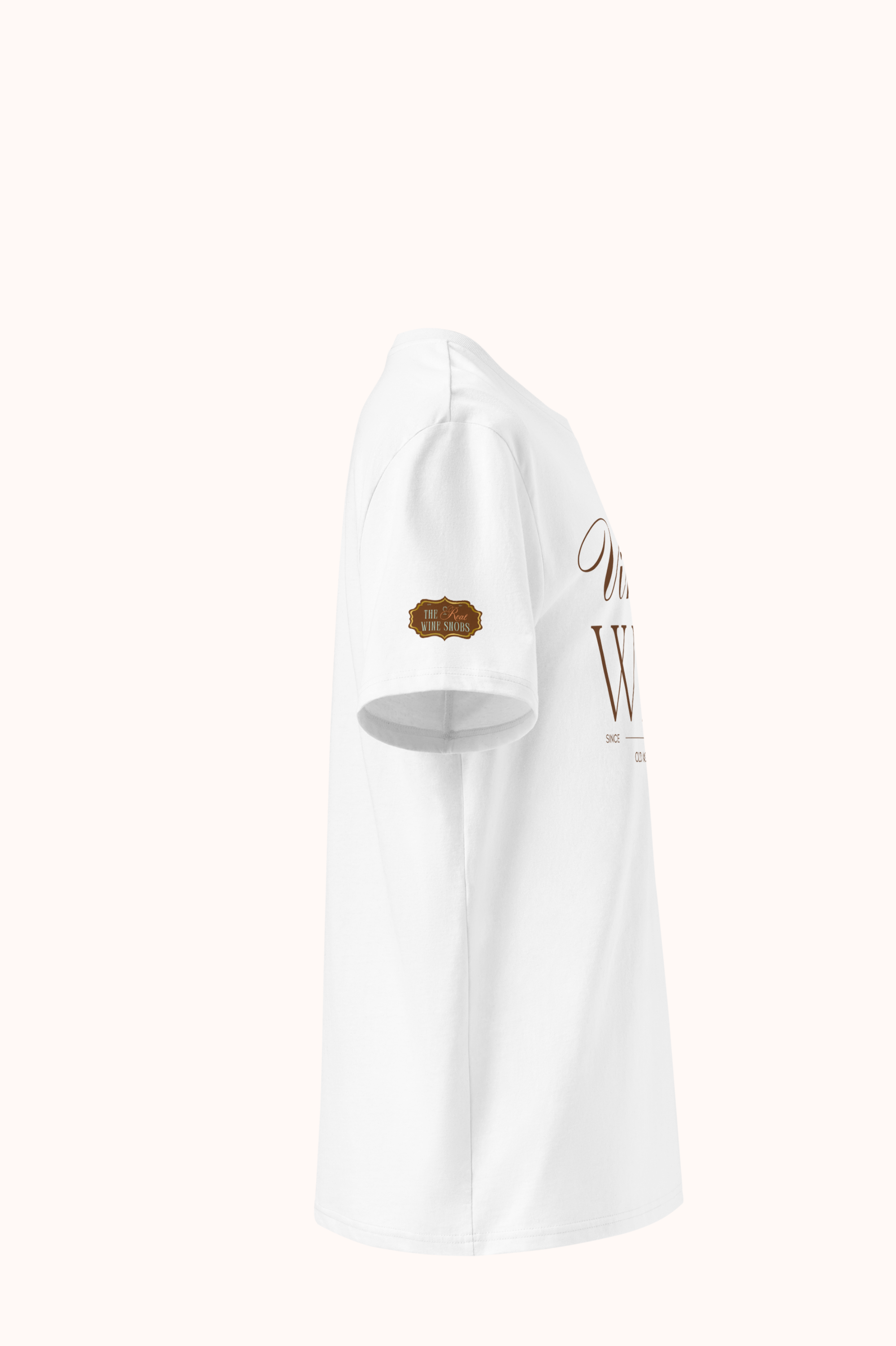 Old Money Energy tshirt in Blanc, side