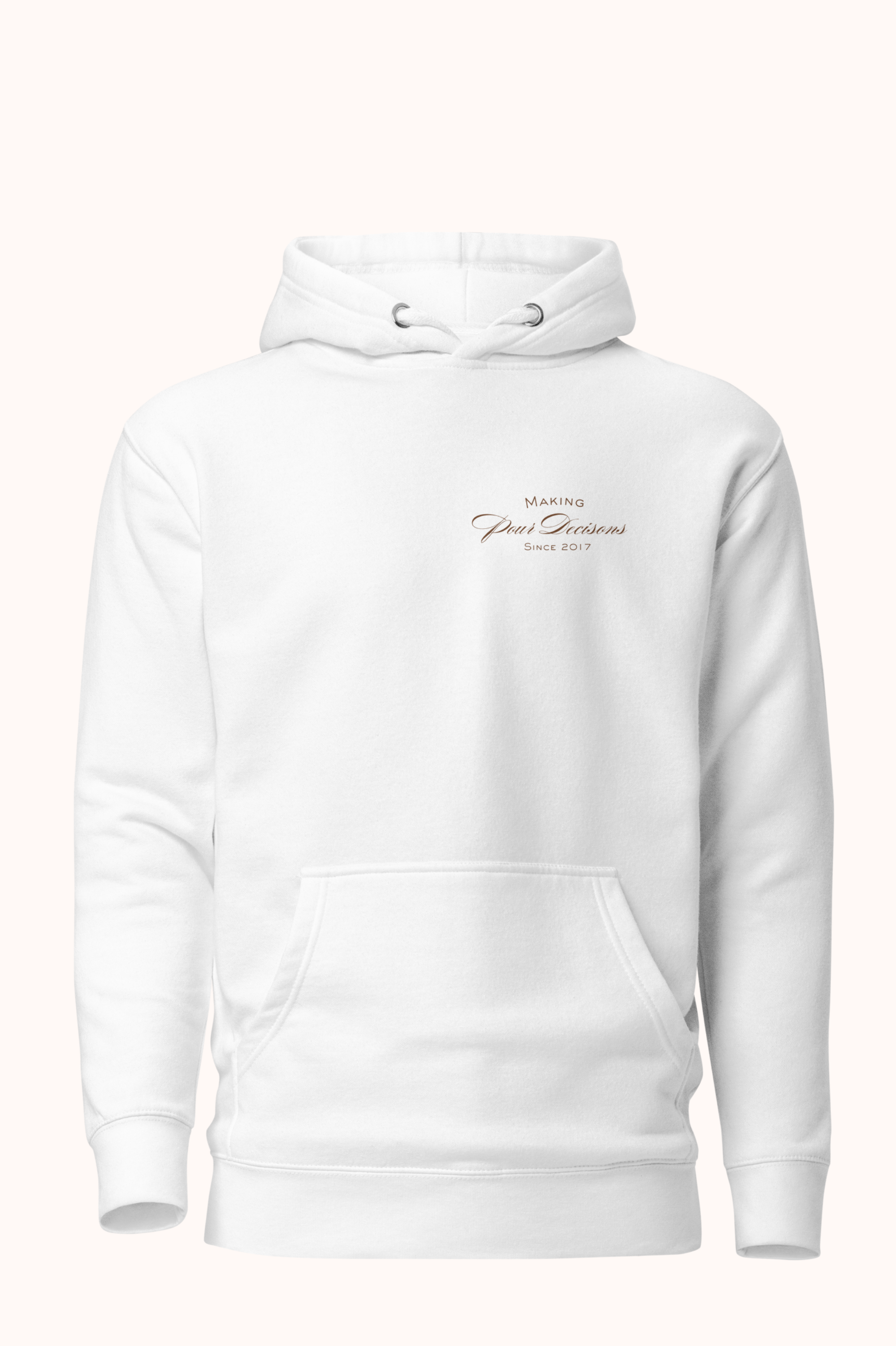 Snob Friends Hoodie in Blanc, back