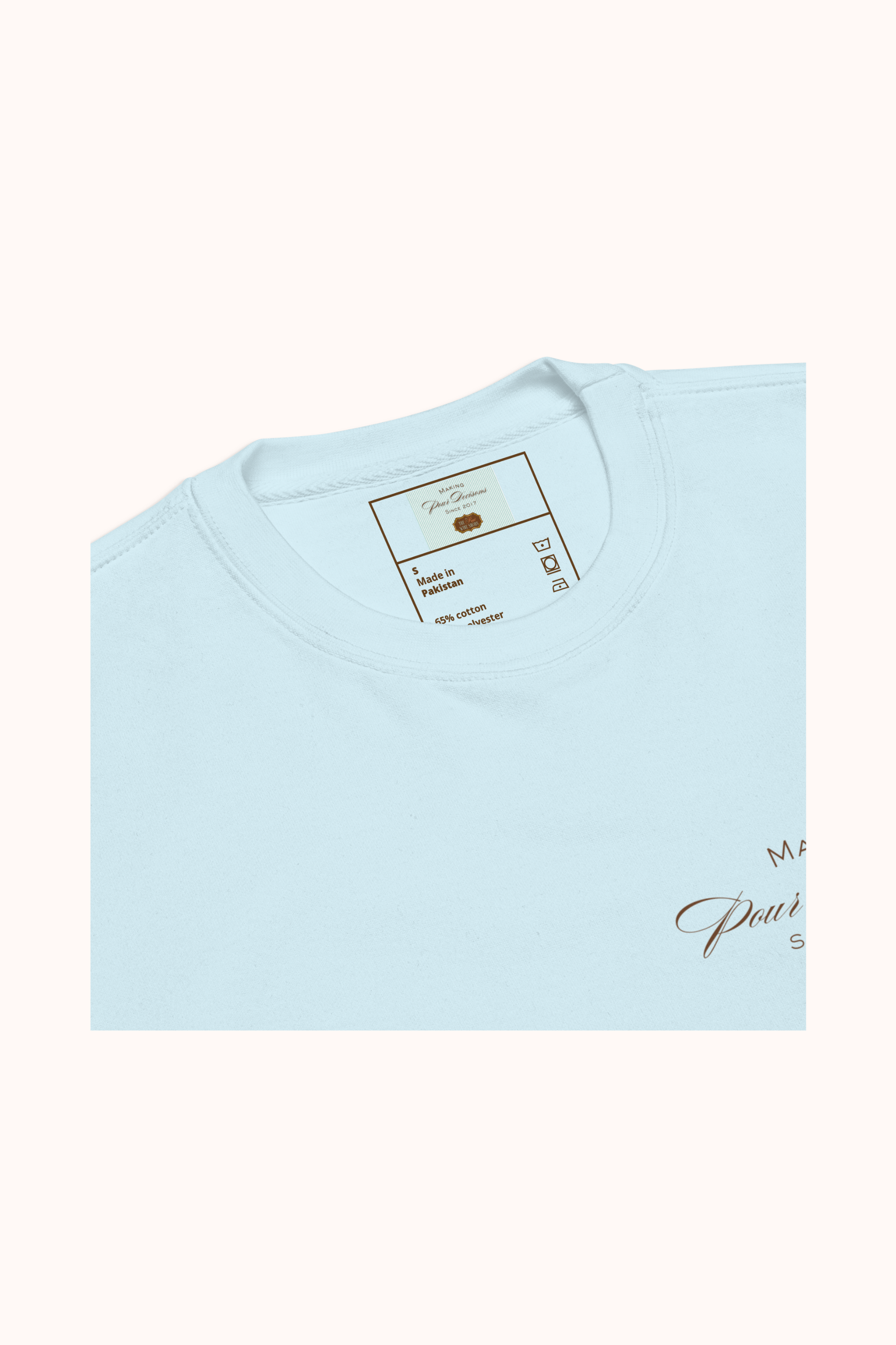 Making Pour Decisions in Blue Label, detail