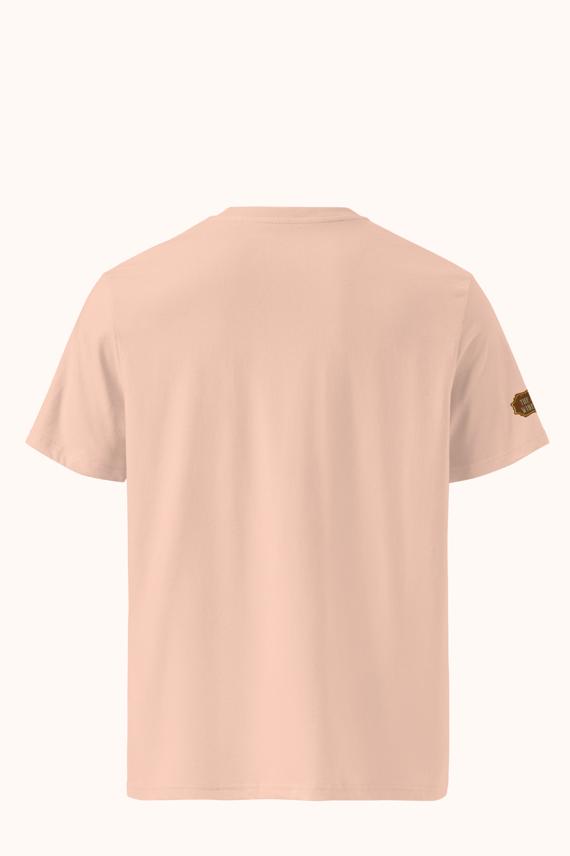 Old Money Energy tshirt in Peach Champagne, back