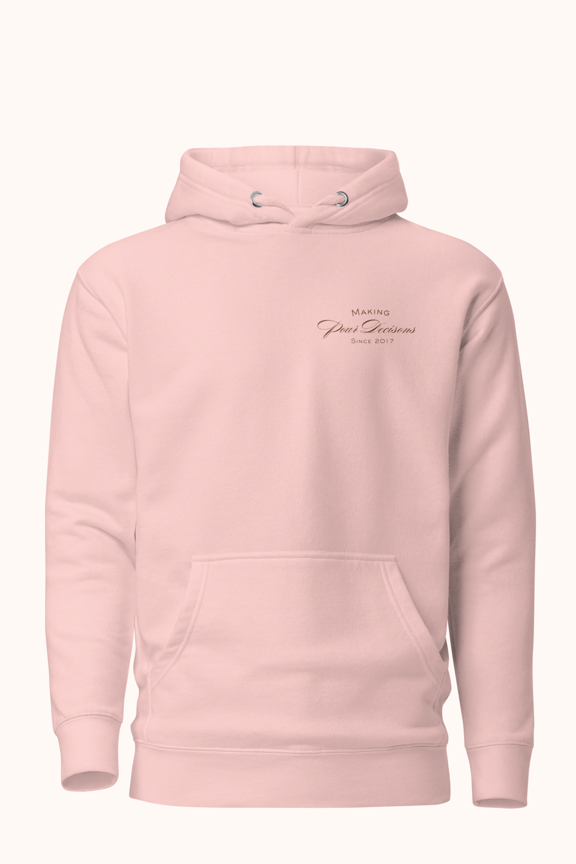 Snob Friends Hoodie in Rosé Cuvée, front