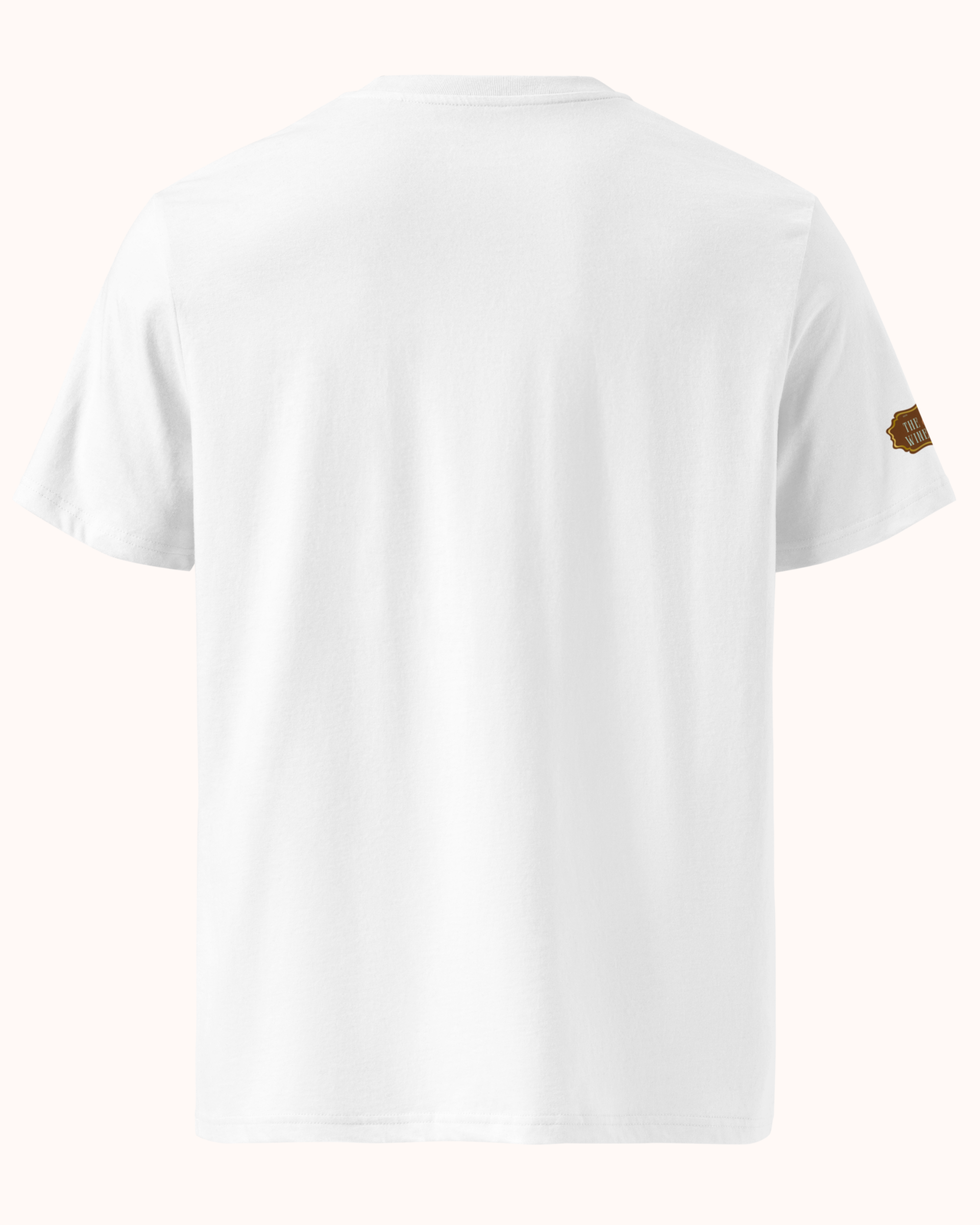 Old Money Energy wine t-shirt inspired by vintage wine culture and quiet luxury style. Organic cotton unisex tee with clean typography and refined fit from The Real Wine Snobs.