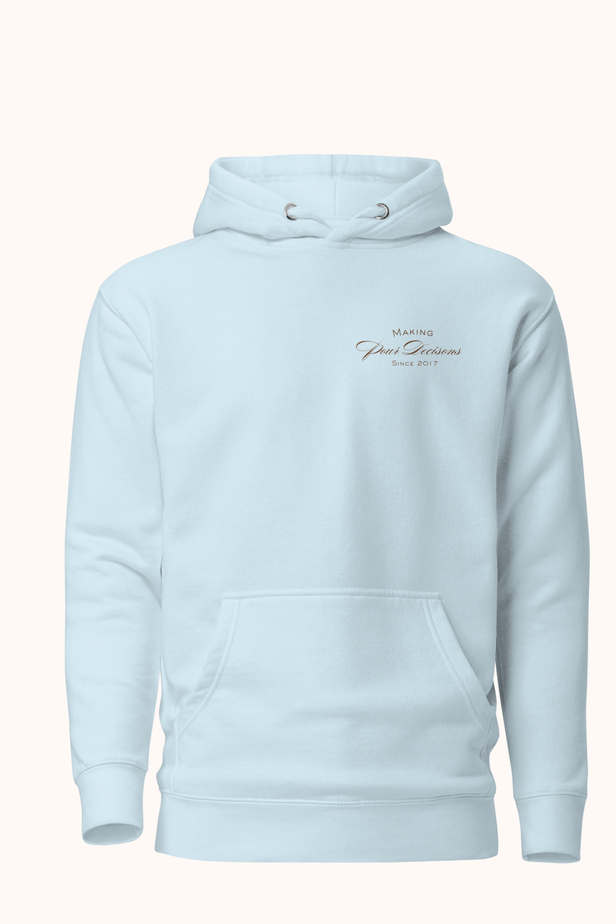 Snob Friends Hoodie in Blue Label, front