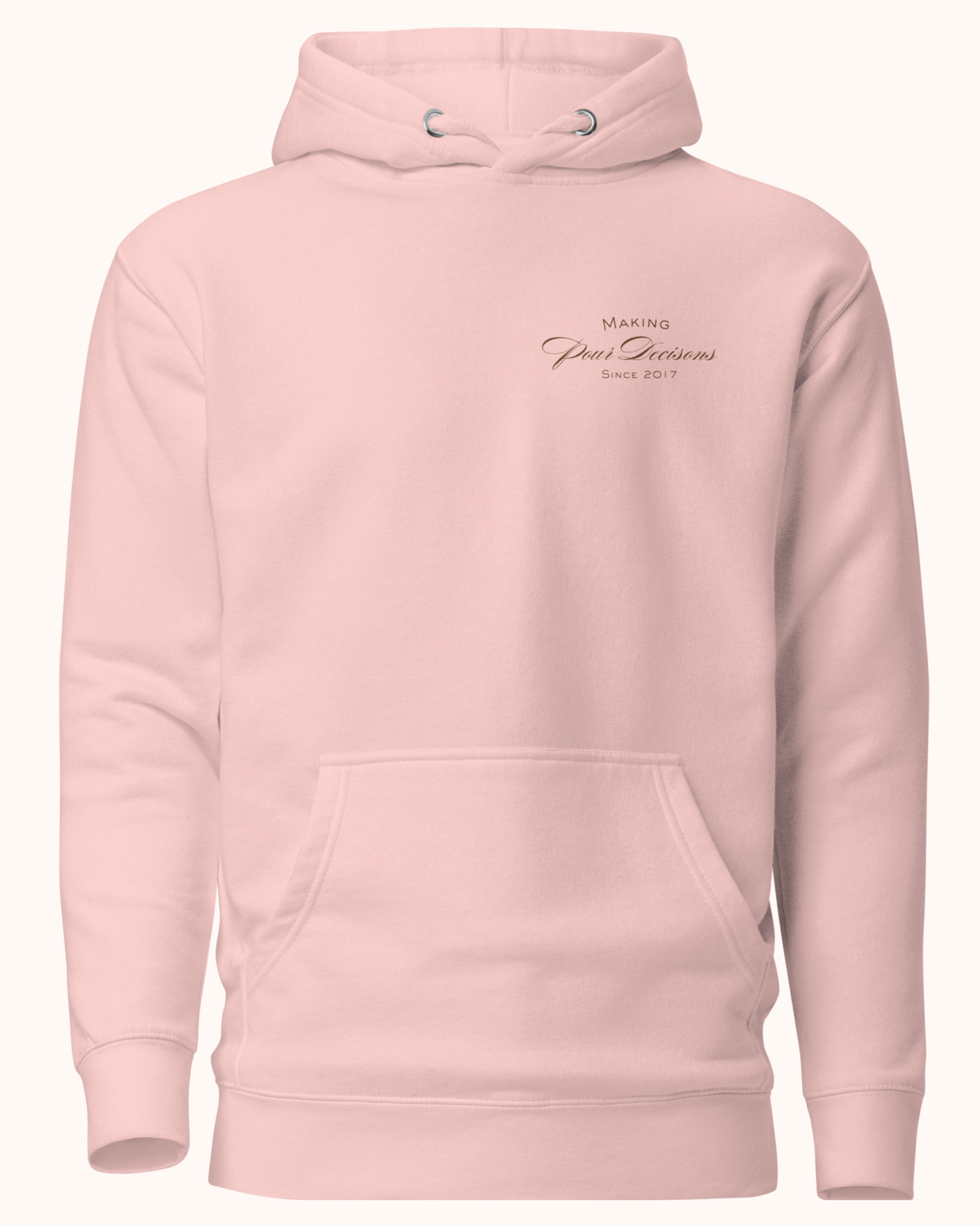The Real Wine Snobs Snob Hoodie features women raising wine glasses beneath the brand crest. A fleece-lined hoodie designed for tastings, girls’ nights, and wine lovers with a little attitude.