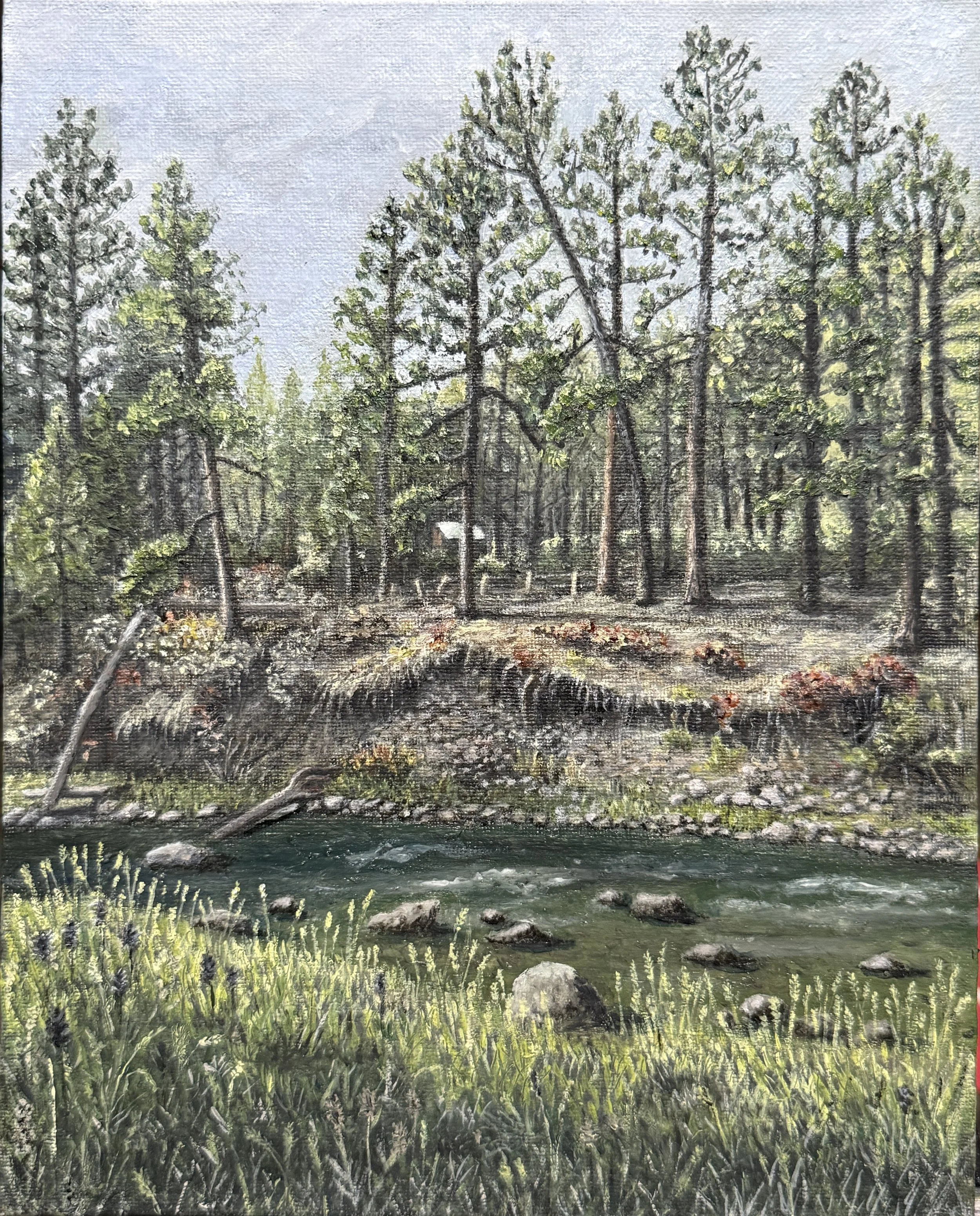 “View from ‘The Dirt,’” 8 x 10 inches, oil on canvas, 2025.