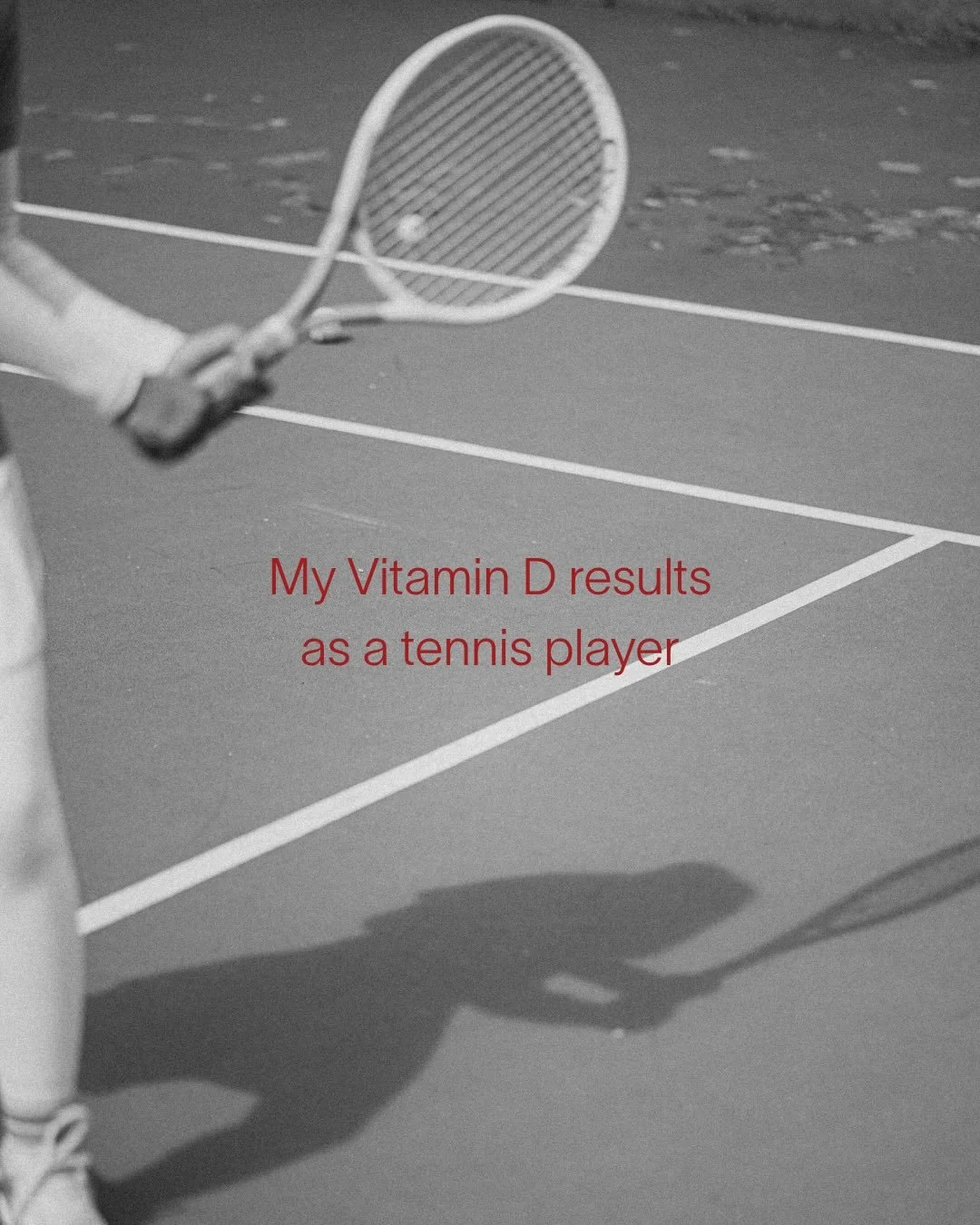 VITAMIN D ☼

As a tennis player I spend a huge amount of time outside, from October to April I&rsquo;m consistently in the sun. 

So I was really interested to get my Vitamin D levels checked this month when I got my annual blood work. 

Vitamin D is