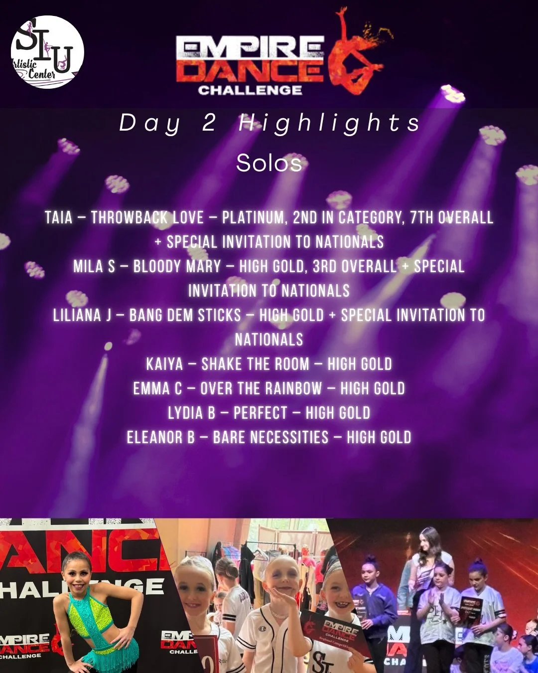 @empire.dance.challenge &ndash; Day 2 

This team showed up with confidence, growth, and some BIG moments on stage.

From solos to duets to our mini and tiny teams&mdash;this group continues to raise the bar every time they compete. So proud of the w