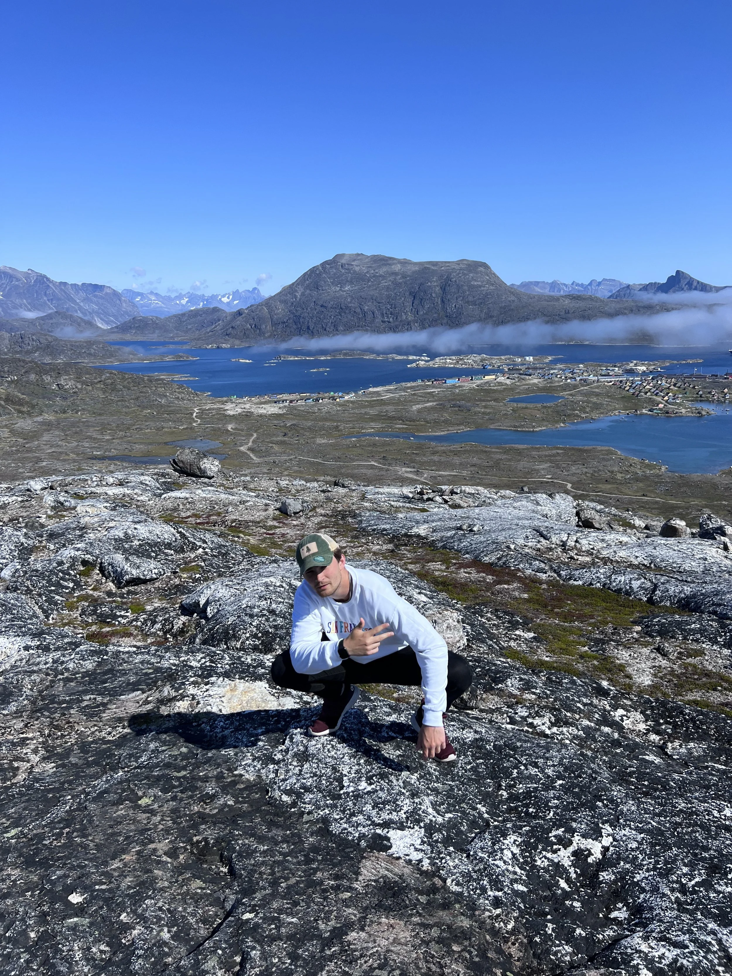 Giacomo in Norway on a hike