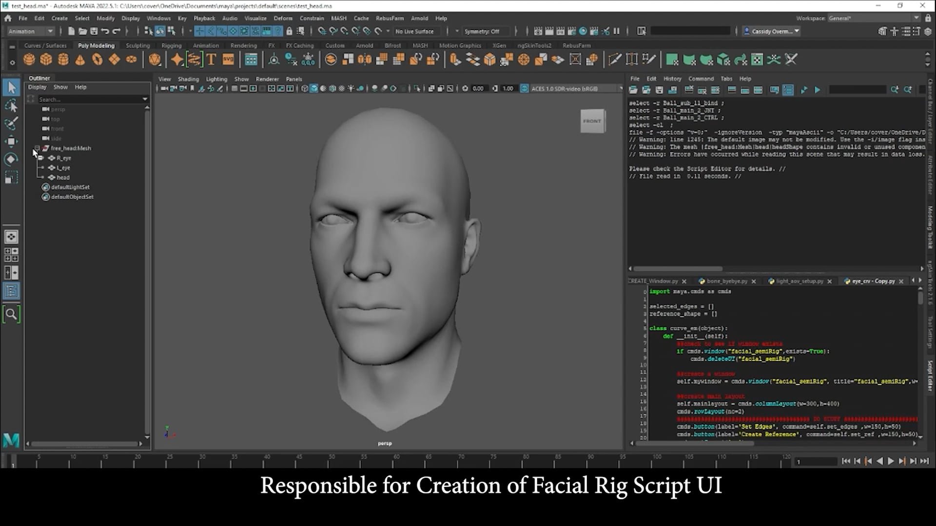 Facial Rig UI