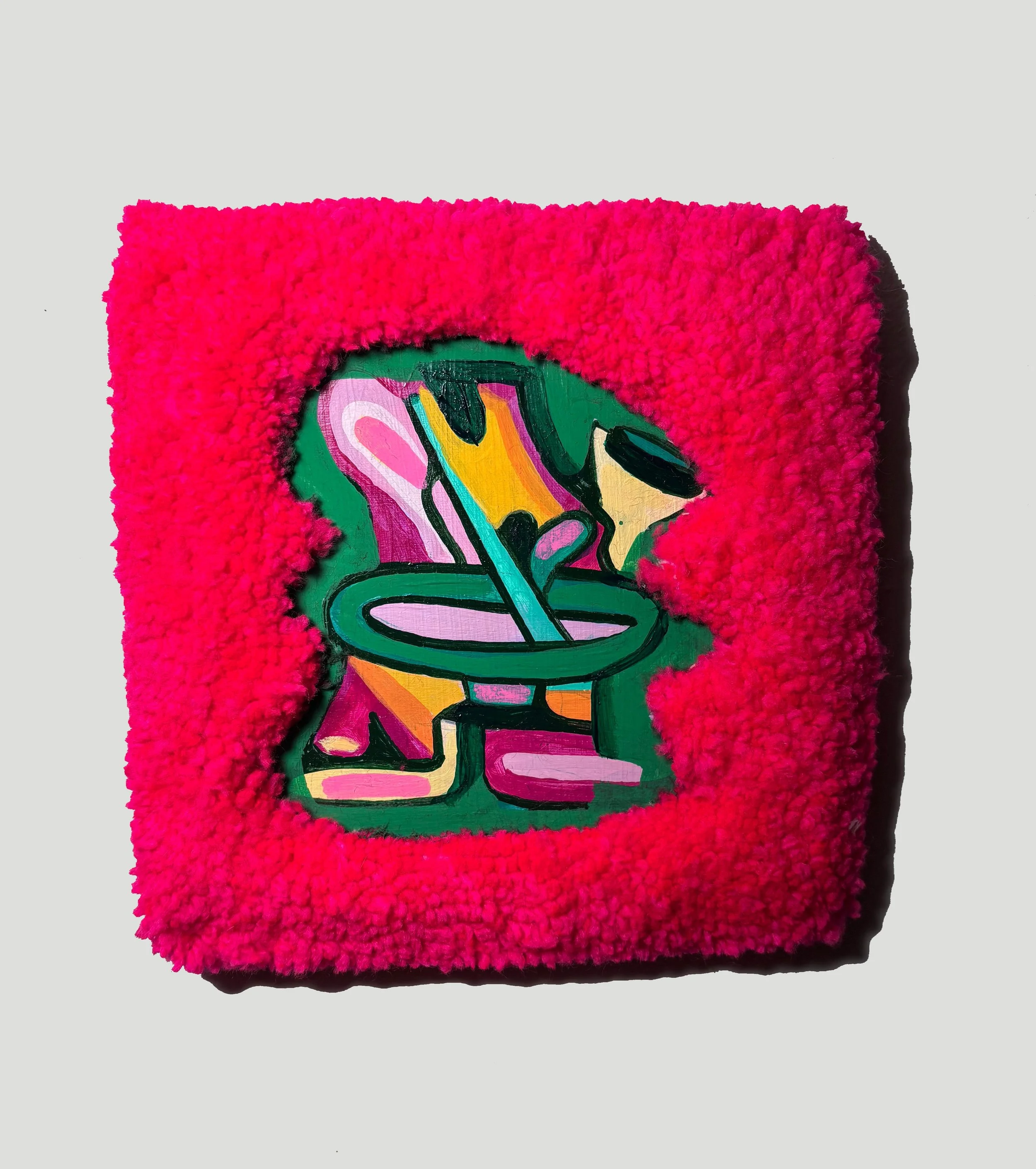 Green Barrette, 7 X 7