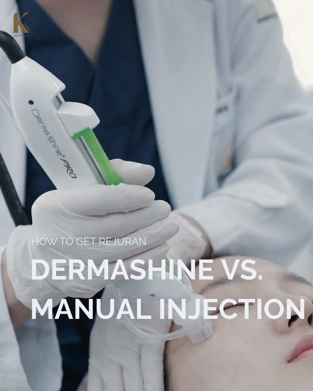 Rejuran: Dermashine vs. Manual Injection 💉✨

Both deliver skin-repairing PN into the dermal layer &mdash; the difference is how it&rsquo;s delivered.

&bull; Manual injection &rarr; precise, customizable, ideal for delicate areas
&bull; Dermashine &