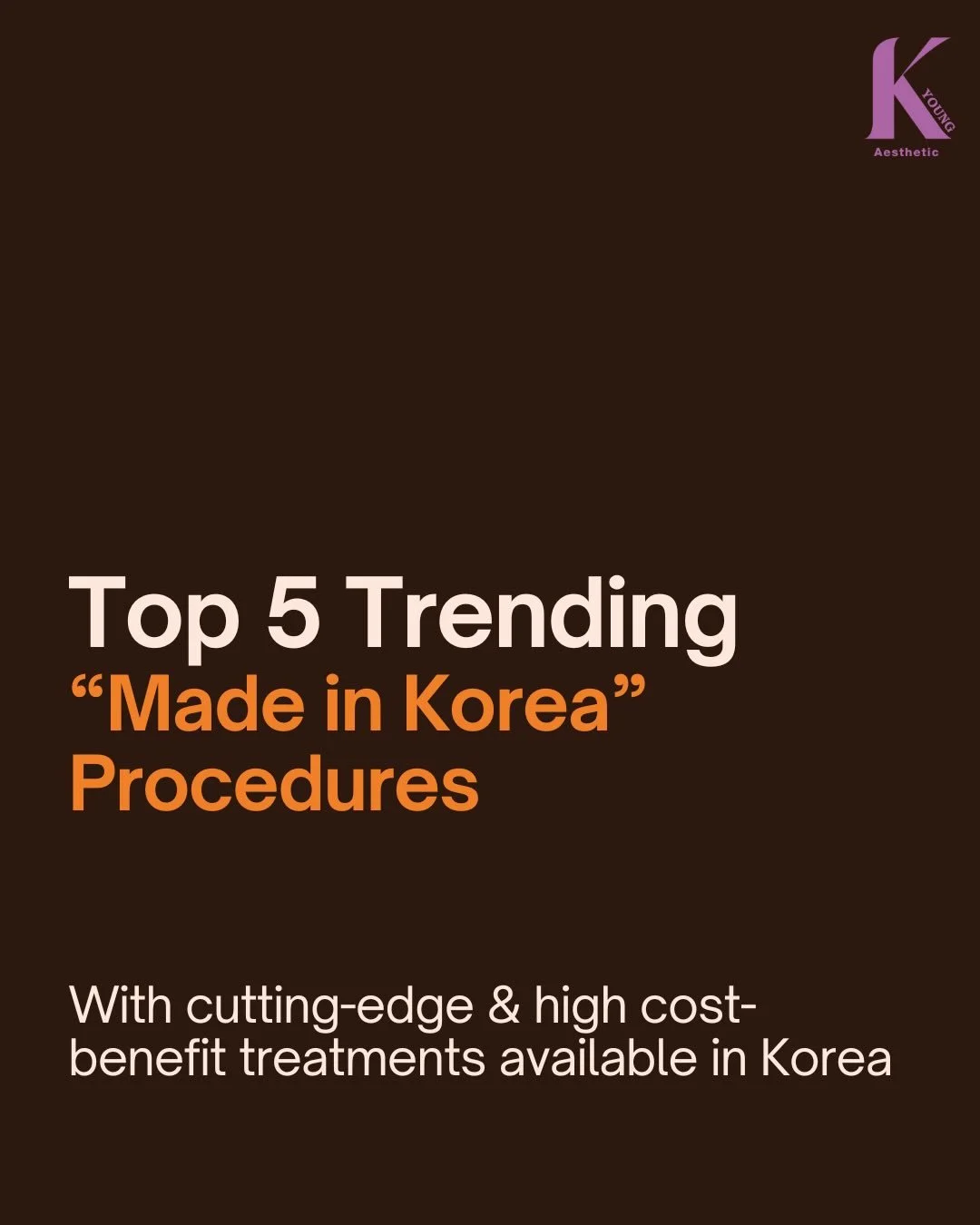 Here are 5 cutting-edge aesthetic treatments that are easily accessible in Korea &mdash; and most people outside Seoul have never even heard of them:
1️⃣ RE20 &mdash; direct collagen replenishment that lasts over a year
2️⃣ XERF &mdash; 6th-gen dual 