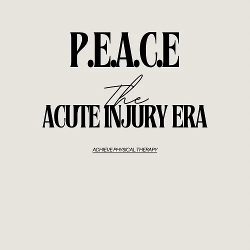 Have an acute injury? Don&rsquo;t back down! RICE is out&hellip;.PEACE is in. Questions? We offer free 20 minute injury screens for actue, subacute and chronic injuries, chat with our doctor of physical therapy, Julie, today! ☺️ #BarringtonPT #physic