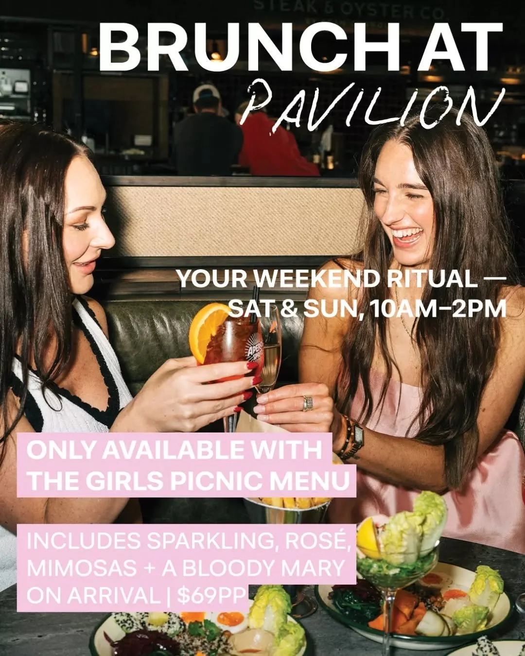 Brunch plans? Sorted 🥂

We&rsquo;re bringing BIG weekend energy with BRUNCH AT PAVILION. It&rsquo;s the long, lazy, delicious kind of weekend ritual we&rsquo;ve all been waiting for. 

Round up the group. 
Call your favourites. 
Your new summer trad