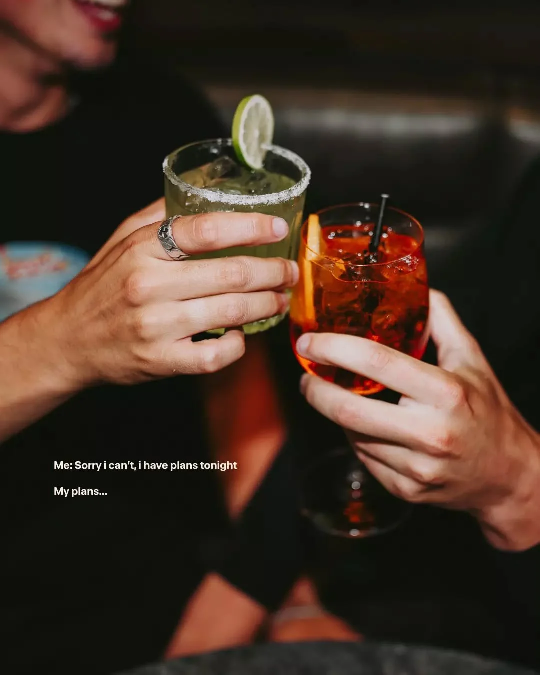 Also me: three drinks deep at Pavilion.