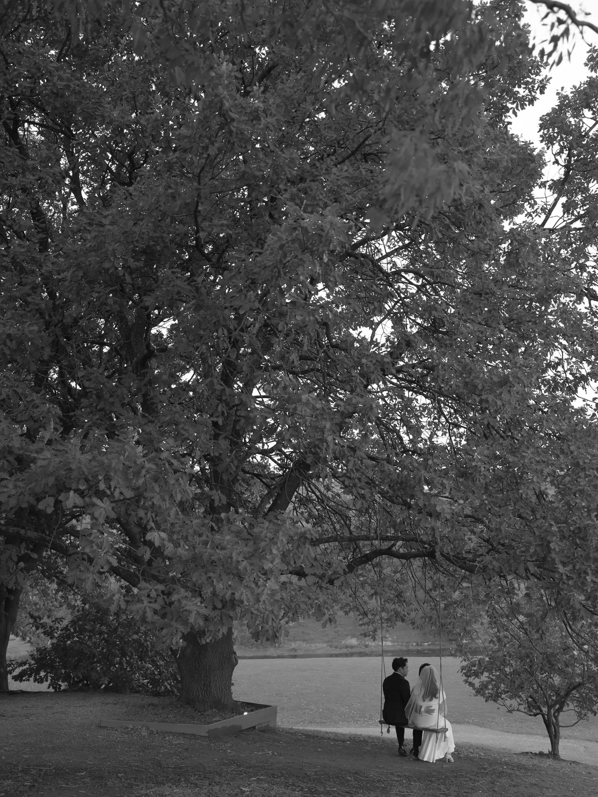 🌳
Instead of guiding our couples the entire time, we sometimes step away during location shoots and give them a few quiet minutes together after the ceremony. 

There&rsquo;s something so special about watching them whisper, chat, and completely for