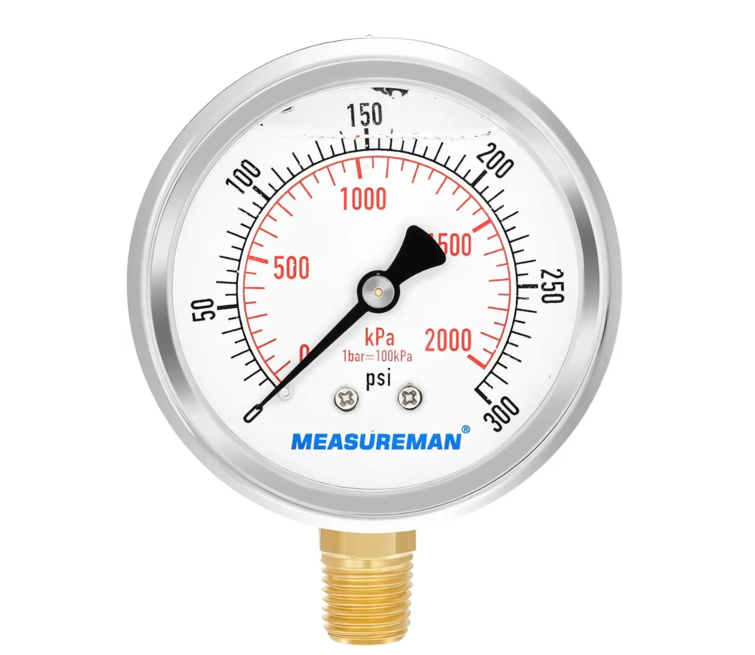 Outlet Gauge 0 to 300 psi