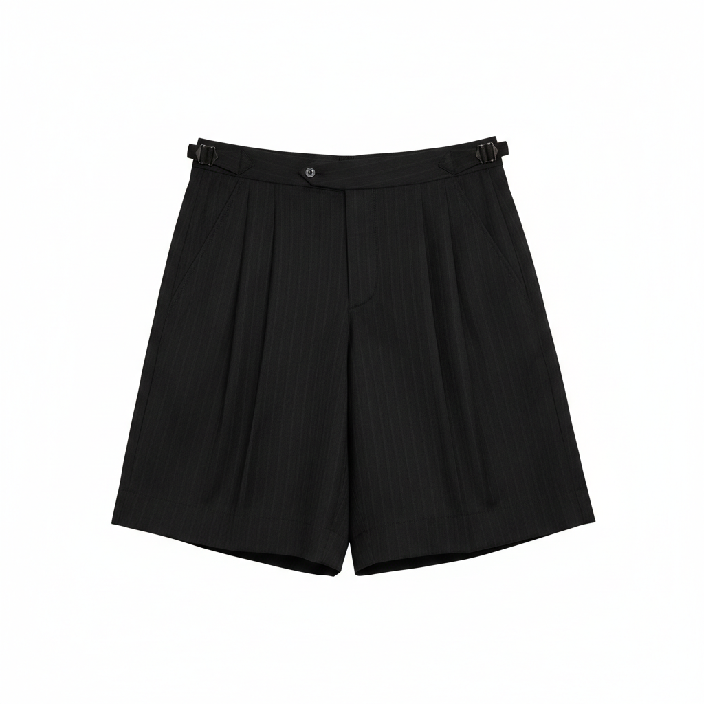 Black striped shorts.png