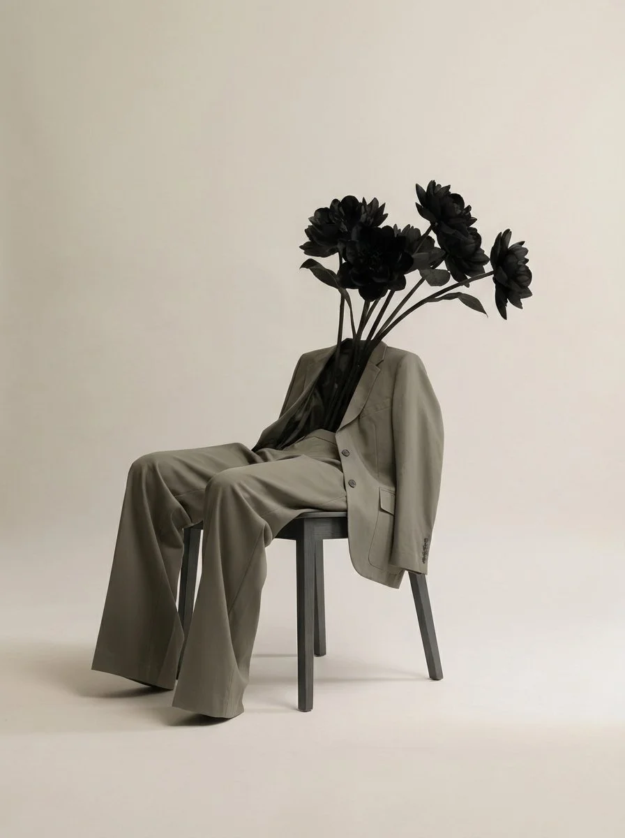 Khaki Suit Street Wear Street Style