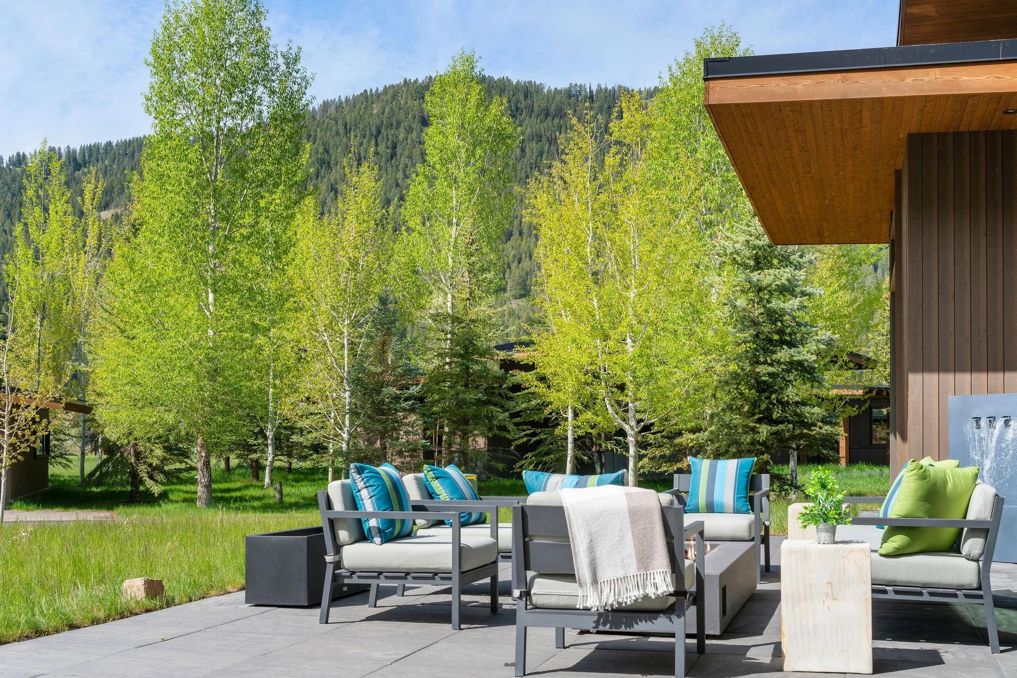 Patio Seating with Fire Pit